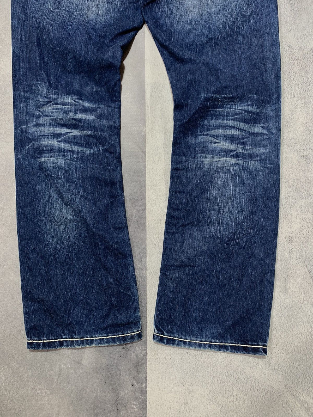 Japanese Brand × Vintage Vintage Y2K Japanese straight faded denim pants size 31x30 Size US 31 - 7 Thumbnail