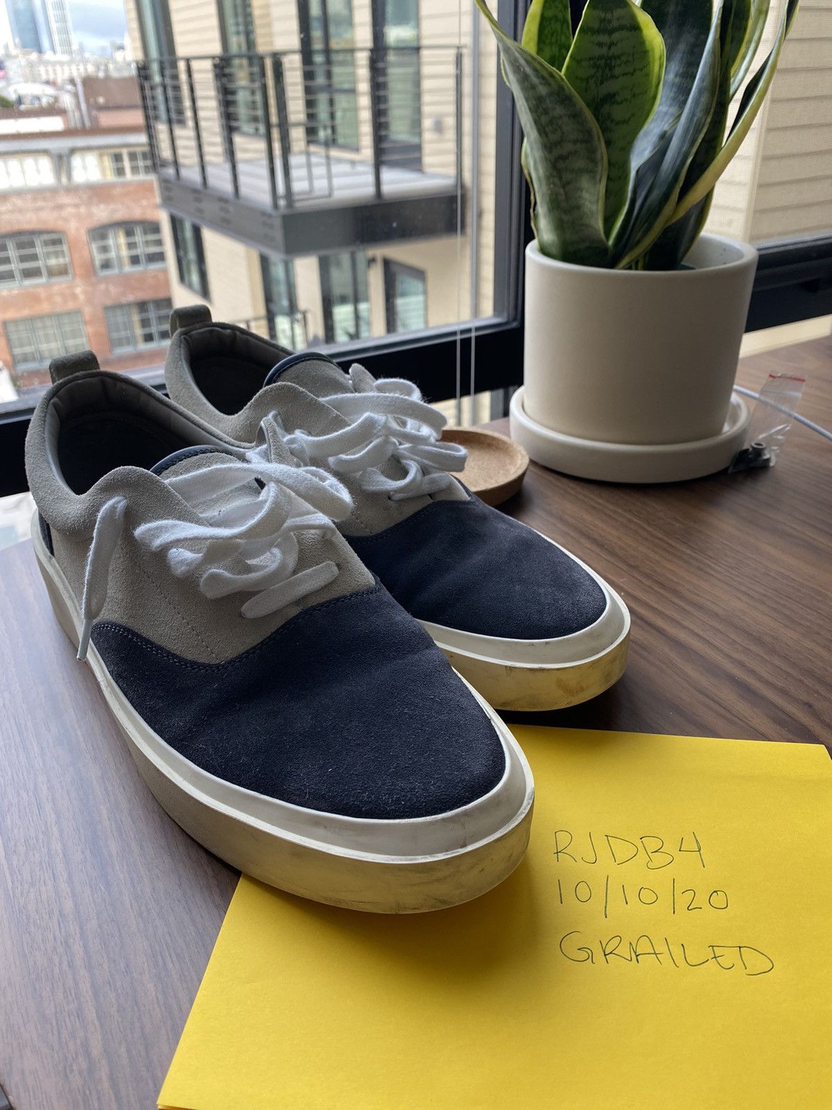Fear of God Fear of God 101 Bone Navy Size 43 Grailed