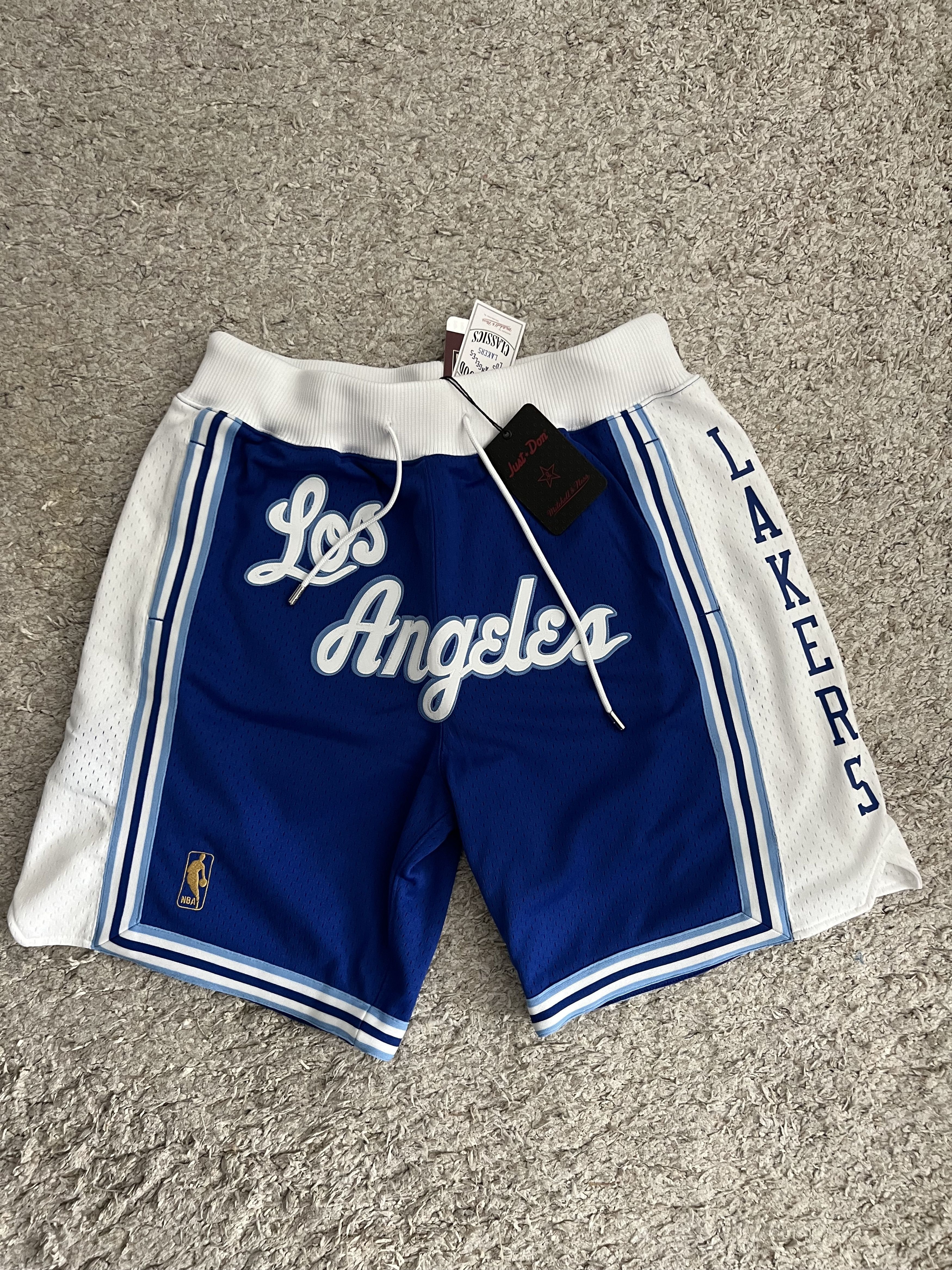 Mitchell & Ness Just Don X Los Angeles Lakers Shorts in Blue for