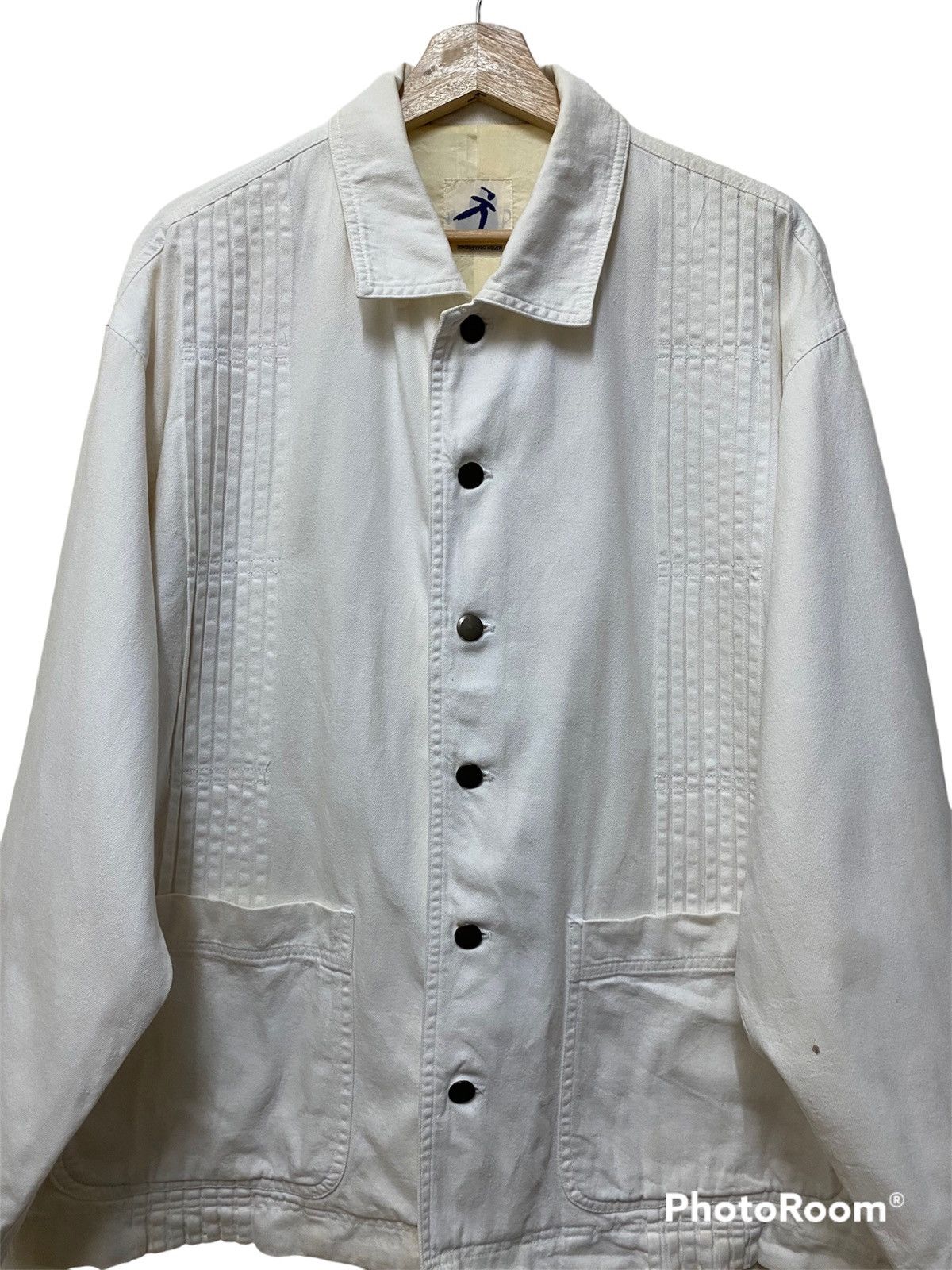 Hai Sporting Gear × Issey Miyake × Vintage VINTAGE SCOVILL BUTTON UP DENIM SHIRT BY HAI SPORTING GEAR Size US XL / EU 56 / 4 - 5 Thumbnail