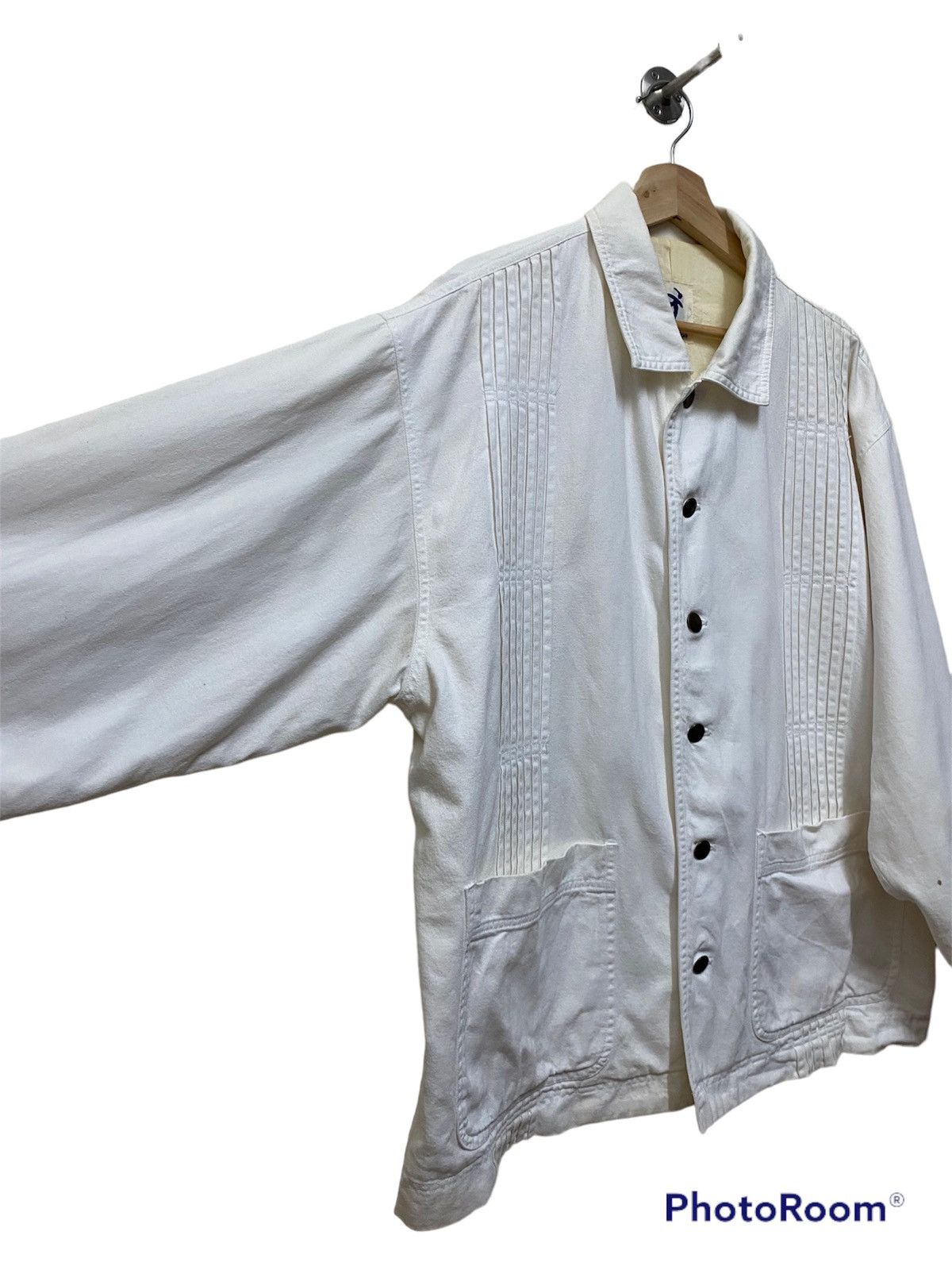 Hai Sporting Gear × Issey Miyake × Vintage VINTAGE SCOVILL BUTTON UP DENIM SHIRT BY HAI SPORTING GEAR Size US XL / EU 56 / 4 - 3 Thumbnail