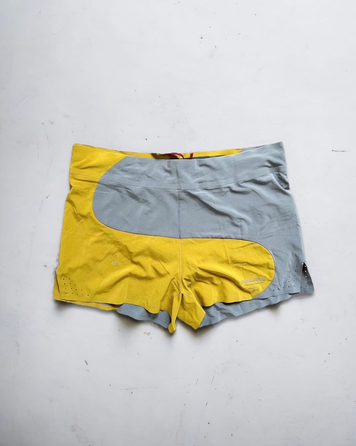 image of Gyakusou Ss2014 Split Curve Panelled Shorts, Men's (Size 34)