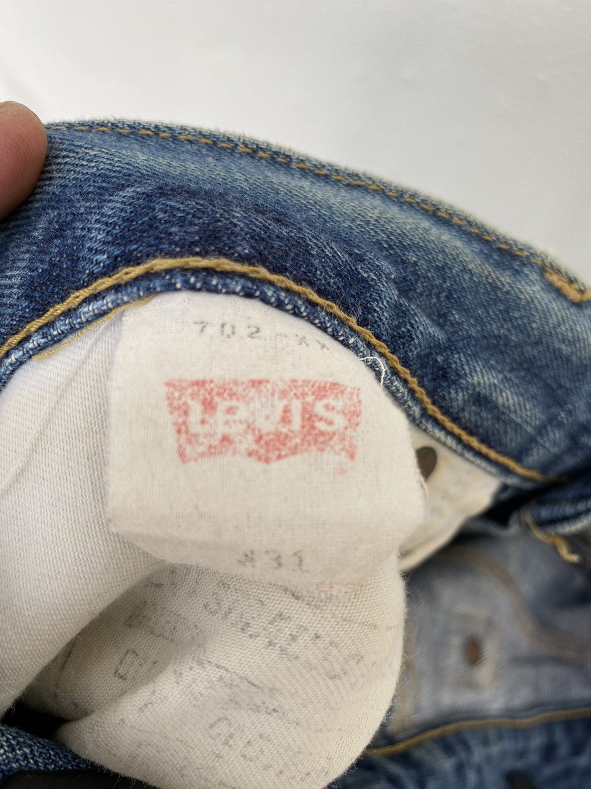 Levi's 🔥Vintage 80s Levi’s Distress Denime Size US 30 / EU 46 - 19 Thumbnail