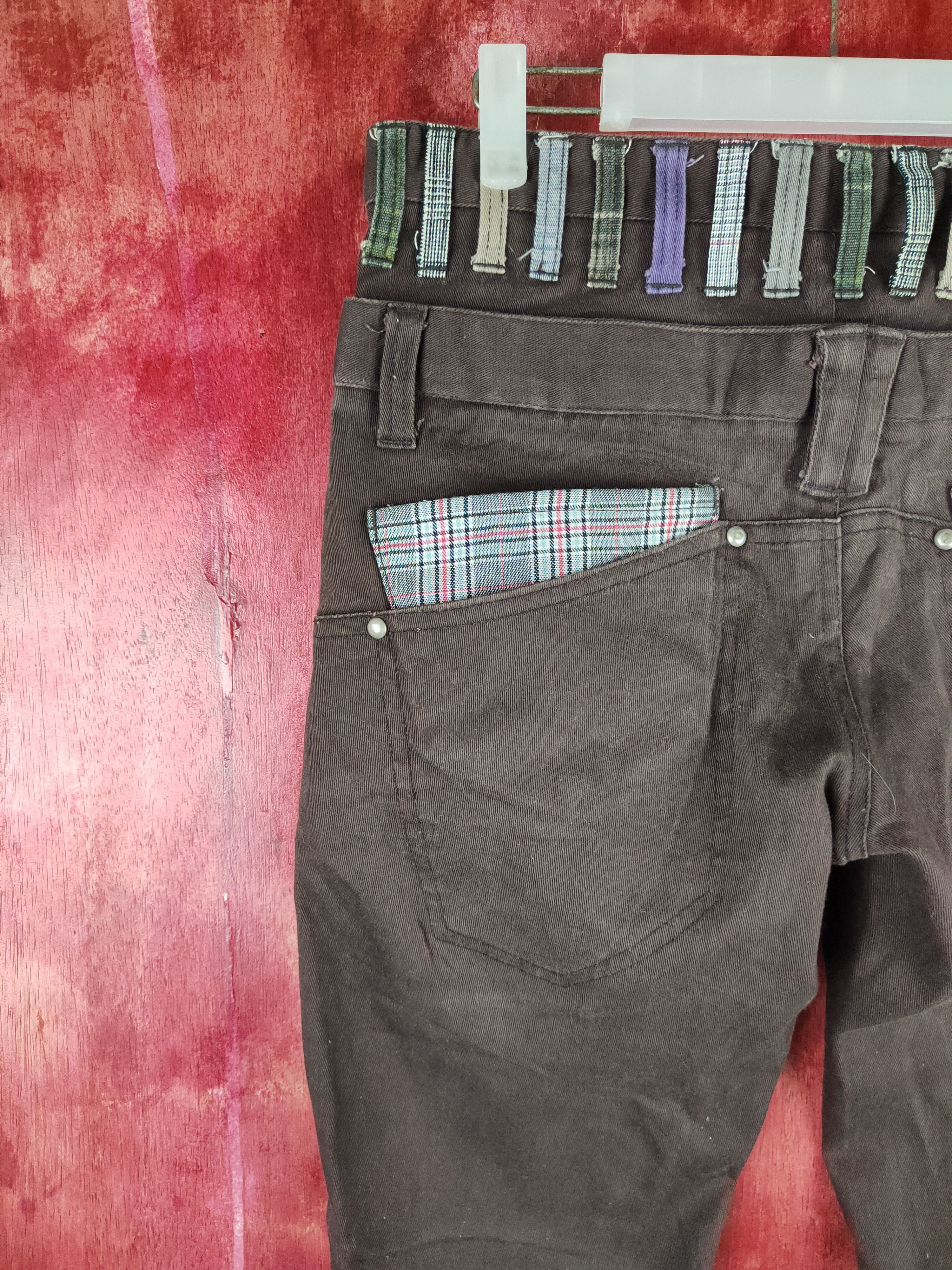 If Six Was Nine DL Many Dope punk 2 face double waist cargo Pants #S657 Size US 31 - 8 Thumbnail