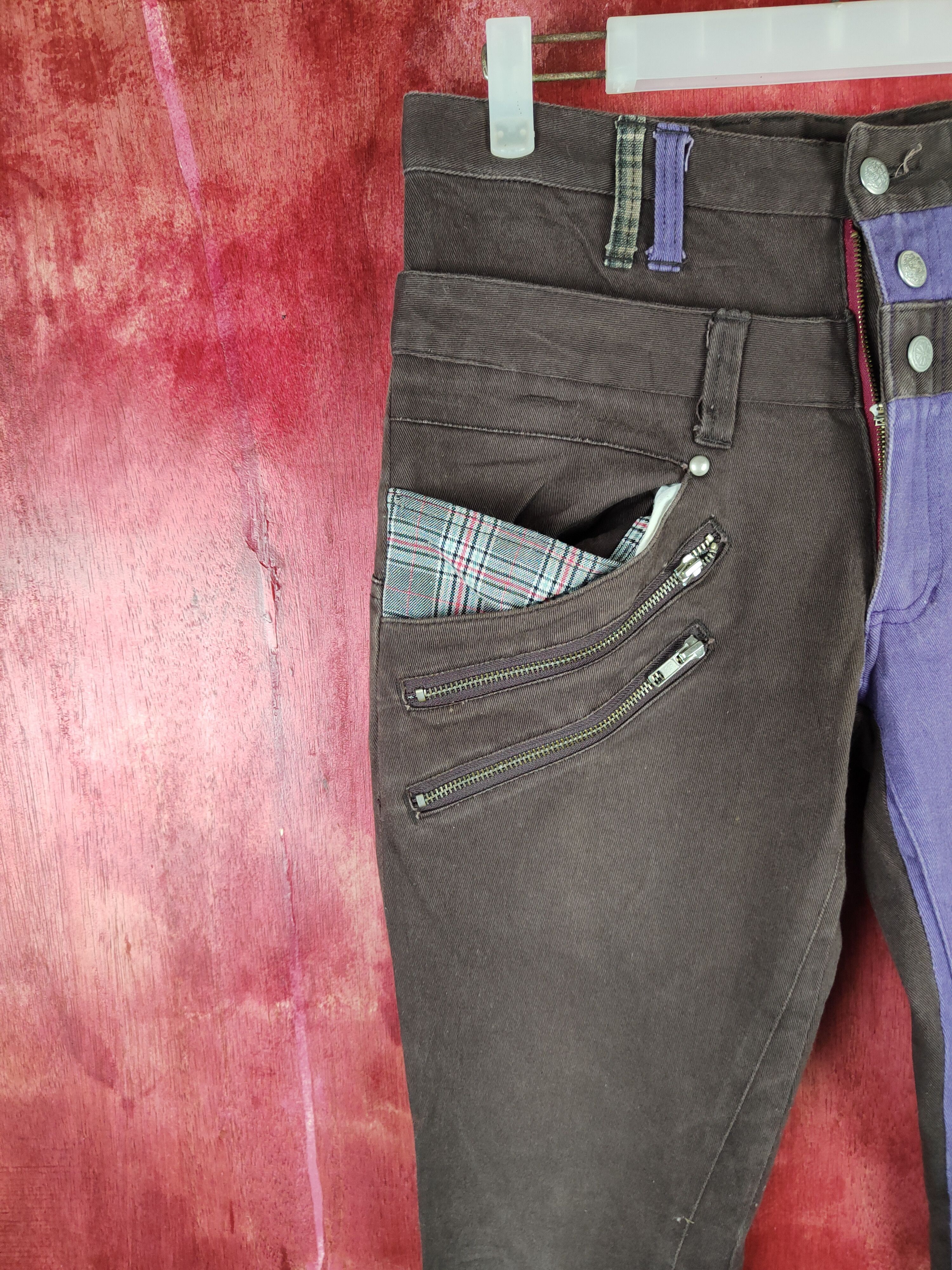 If Six Was Nine DL Many Dope punk 2 face double waist cargo Pants #S657 Size US 31 - 3 Thumbnail
