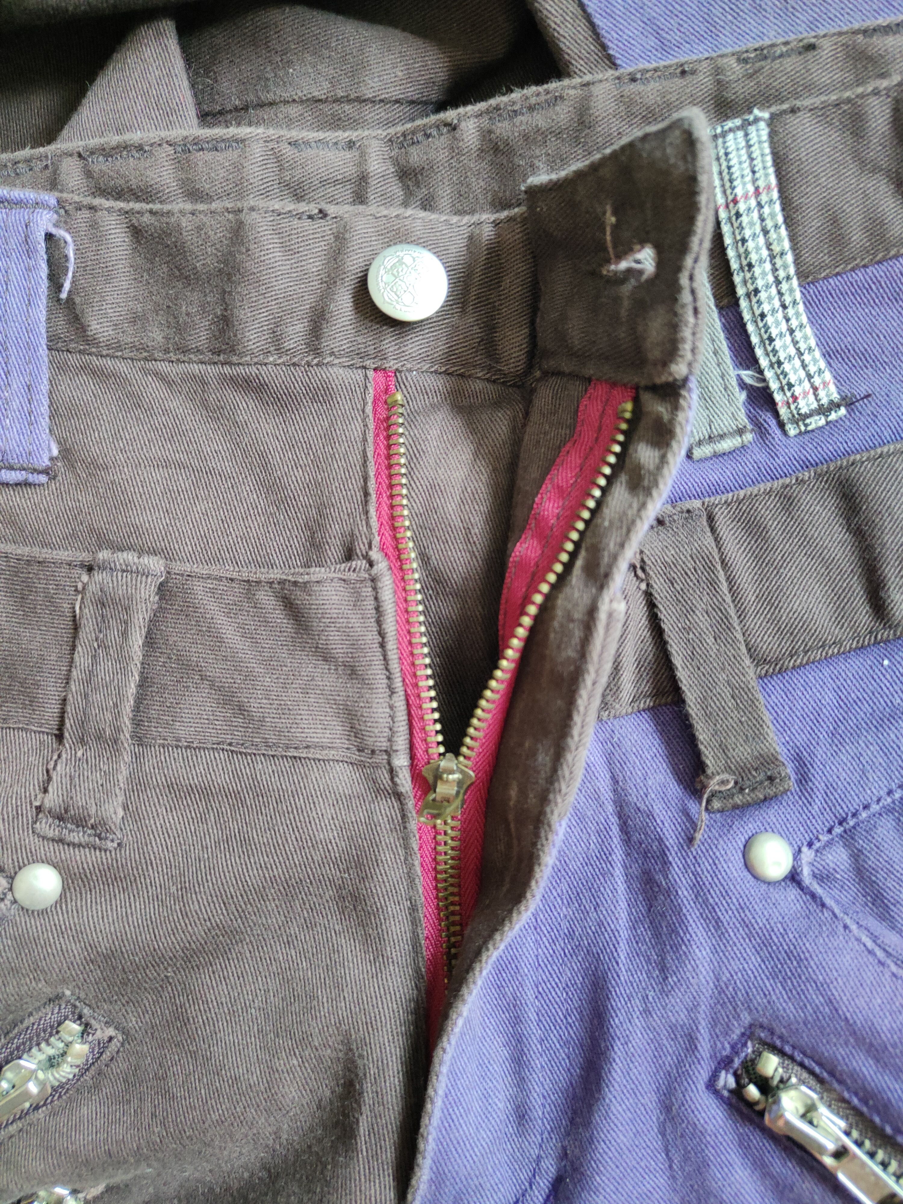 If Six Was Nine DL Many Dope punk 2 face double waist cargo Pants #S657 Size US 31 - 12 Thumbnail