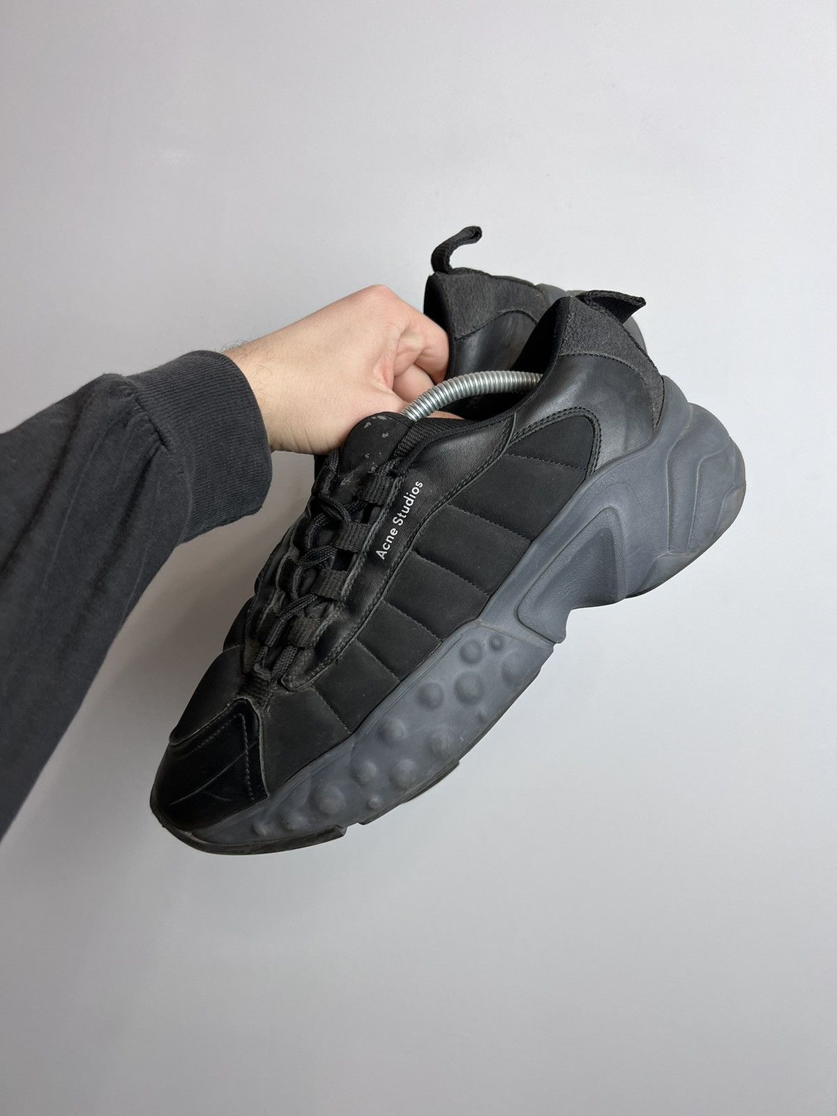Acne Studios Rare Acne Studios Sofiane Black Sneakers Designer Quality Size US 9 / EU 42 - 6 Thumbnail