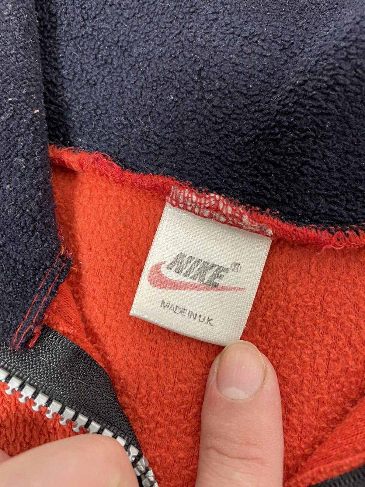 Nike × Vintage Nike Made in U.K vintage fleece big logo rare 80S Size US M / EU 48-50 / 2 - 5 Thumbnail