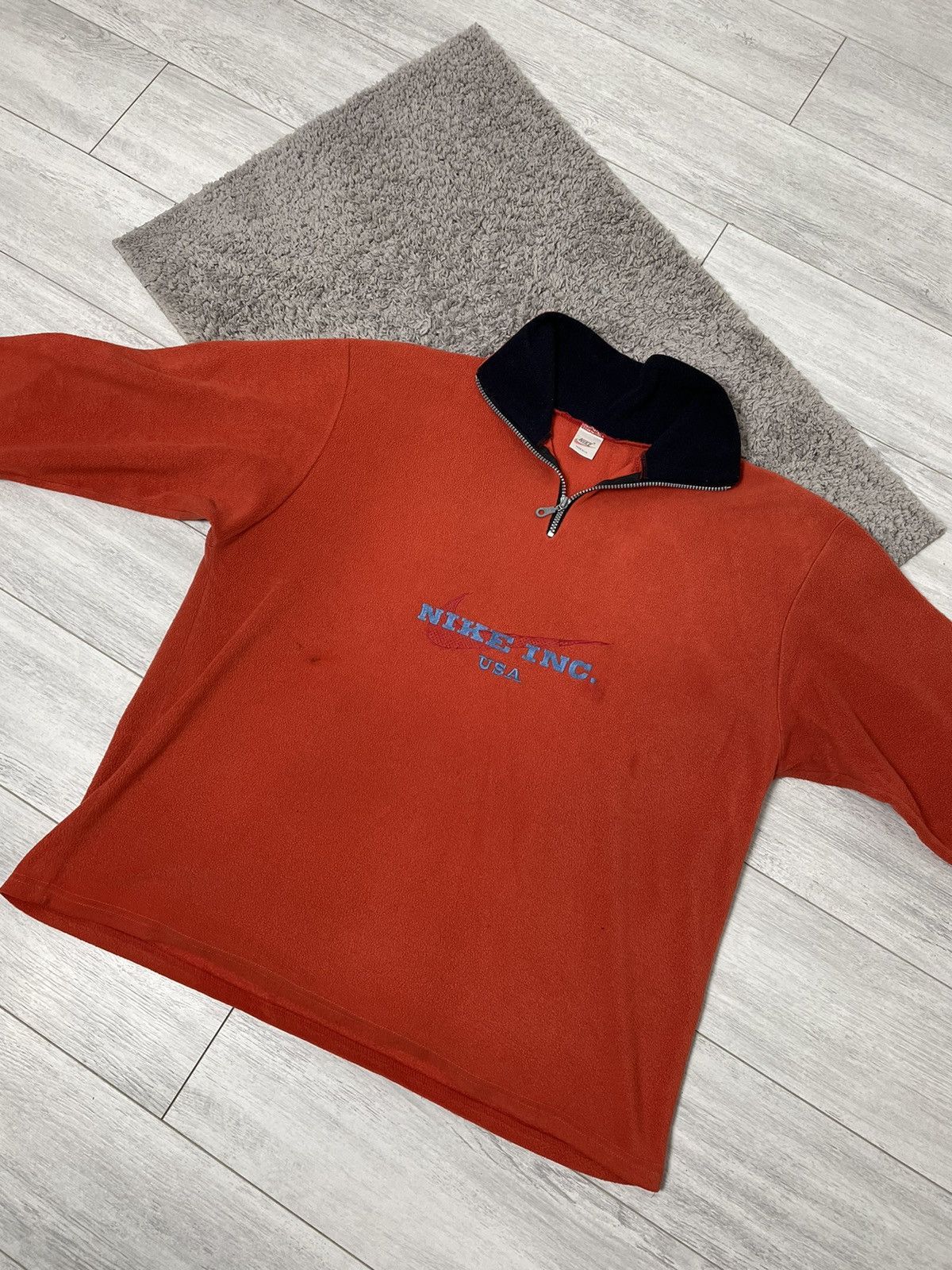 Nike × Vintage Nike Made in U.K vintage fleece big logo rare 80S Size US M / EU 48-50 / 2 - 1 Thumbnail