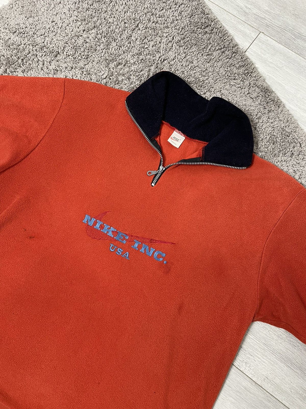 Nike × Vintage Nike Made in U.K vintage fleece big logo rare 80S Size US M / EU 48-50 / 2 - 2 Thumbnail