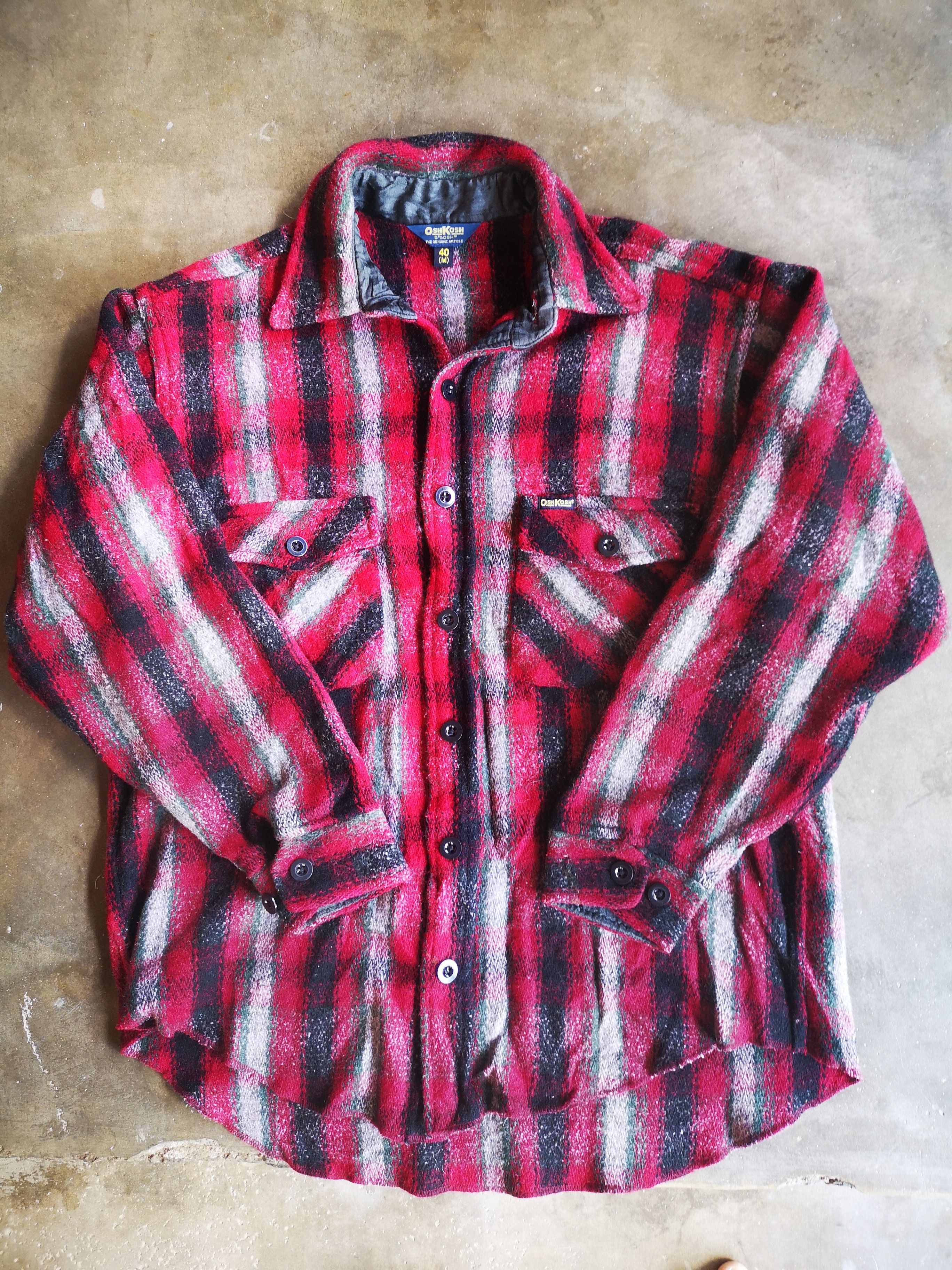 Oshkosh Vintage Oshkosh Wool flannel Jacket Size US M / EU 48-50 / 2 - 5 Thumbnail