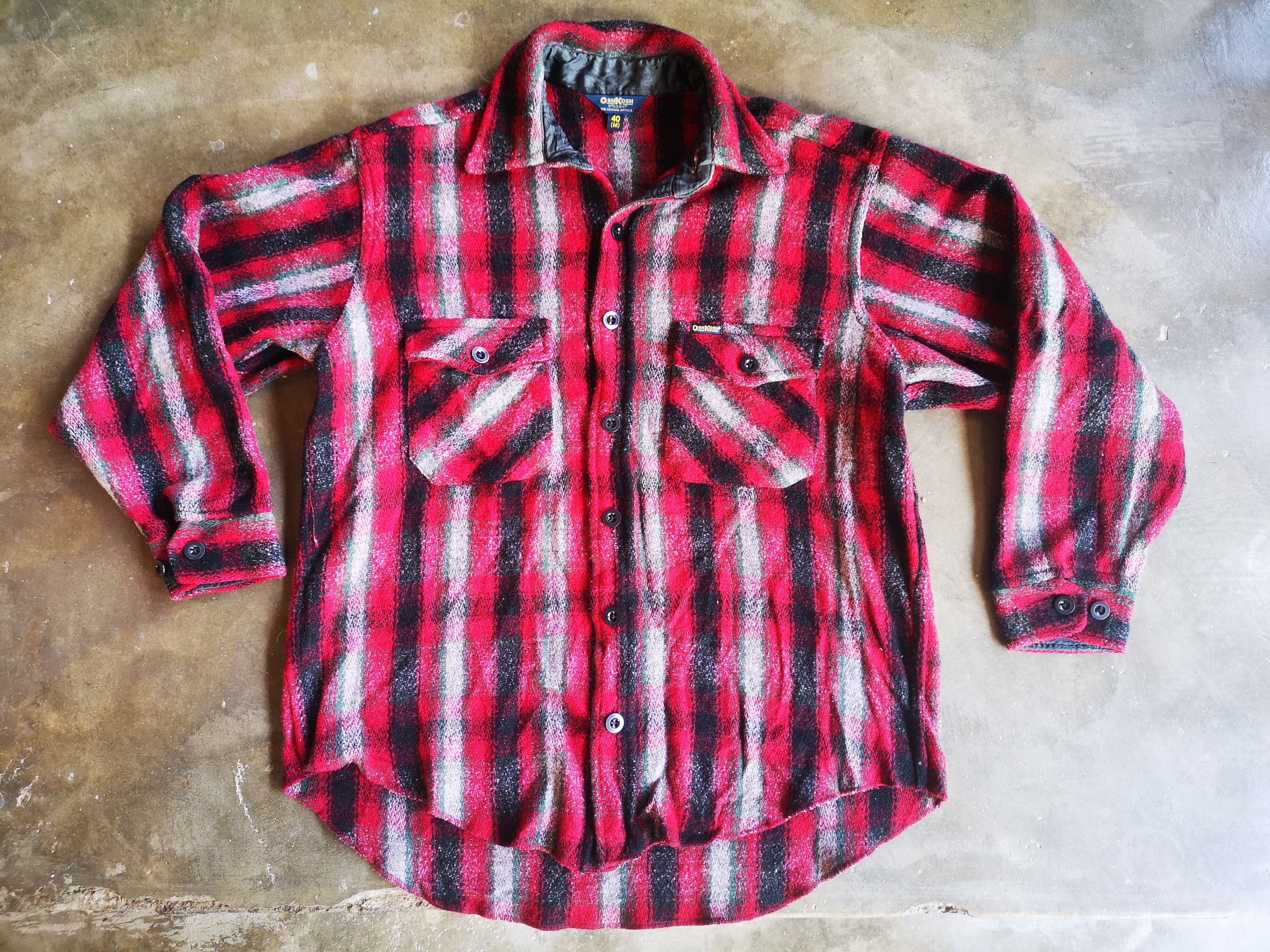 Oshkosh Vintage Oshkosh Wool flannel Jacket Size US M / EU 48-50 / 2 - 3 Thumbnail