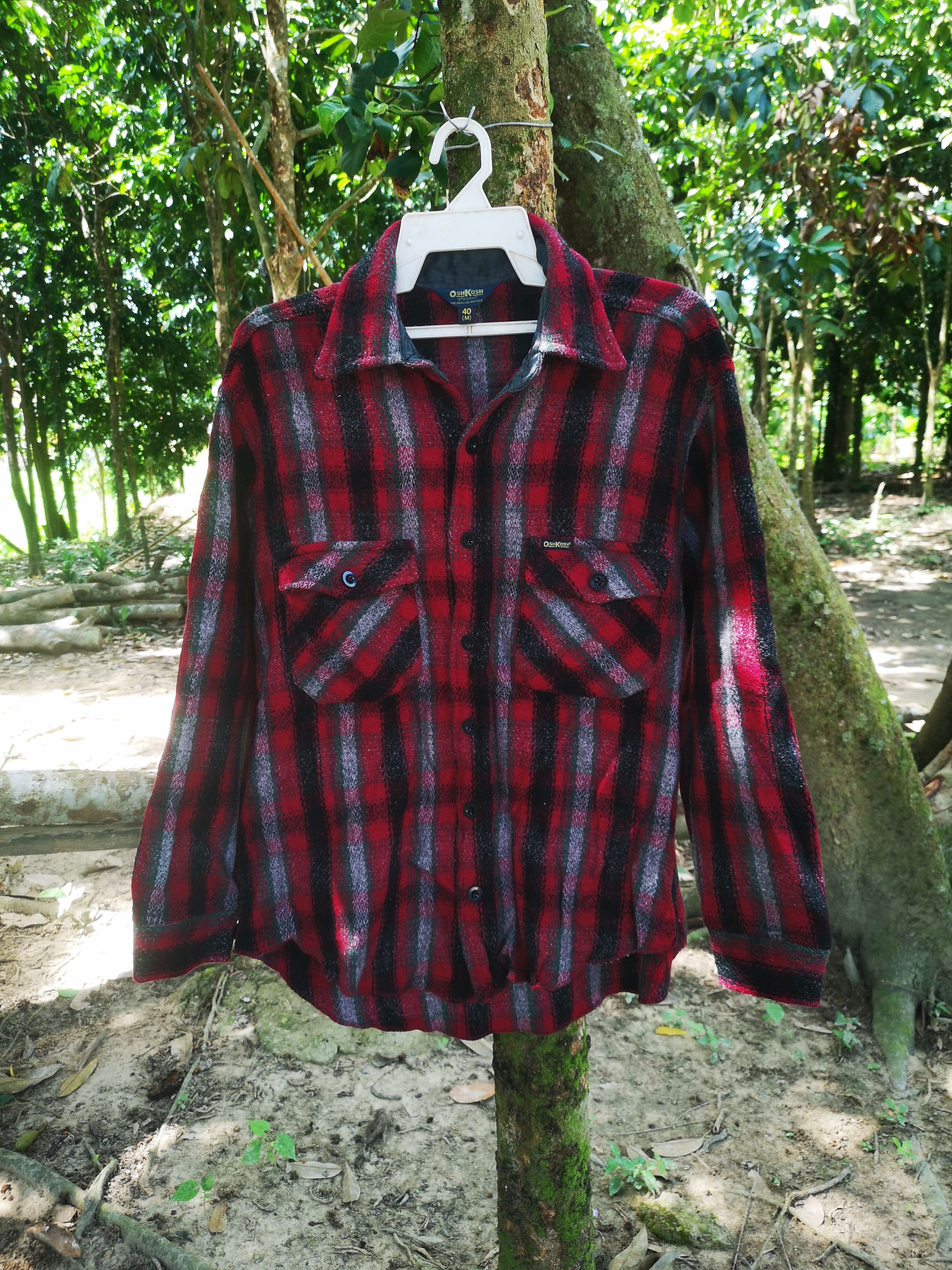 Oshkosh Vintage Oshkosh Wool flannel Jacket Size US M / EU 48-50 / 2 - 1 Thumbnail