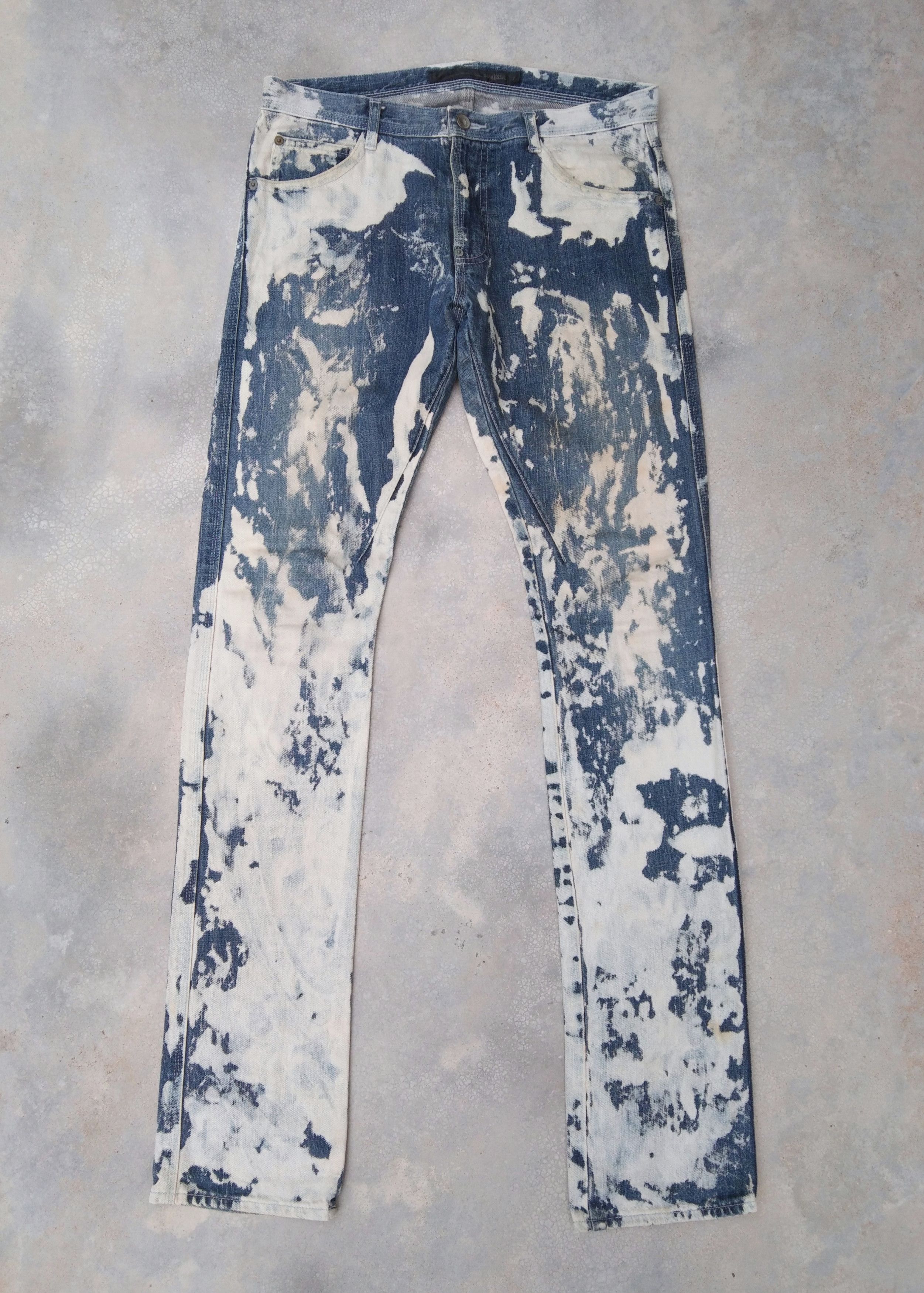 image of Jean x Schlussel Schlussel OG Bleach Wash Denim 32X36 in Blue, Men's