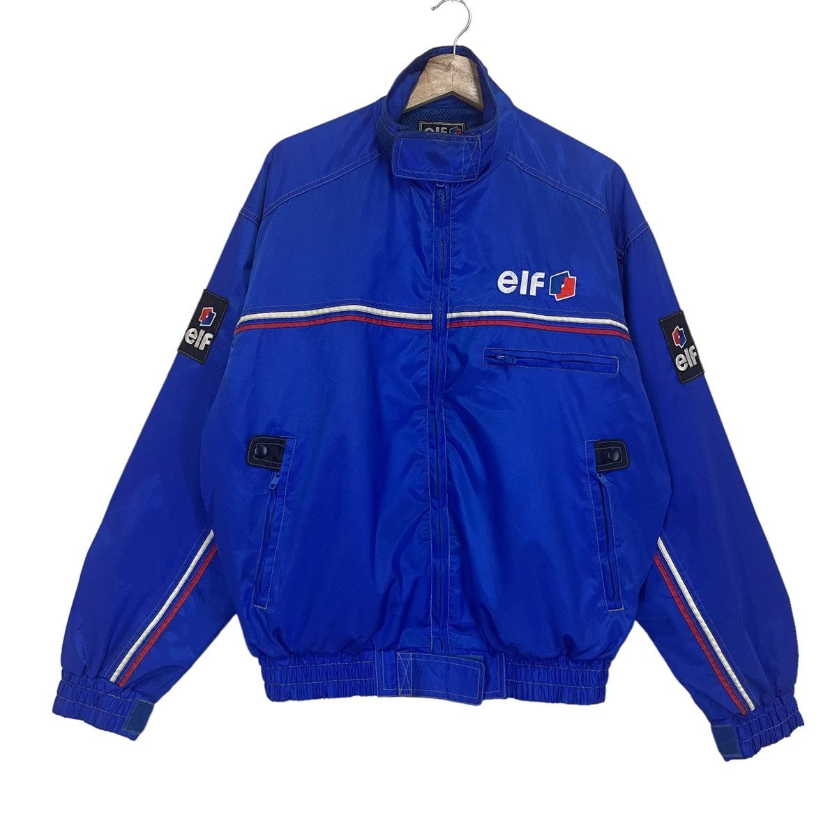 Japanese Brand 90s Elf Racing Zipper Light Jacket Size US L / EU 52-54 / 3 - 4 Thumbnail