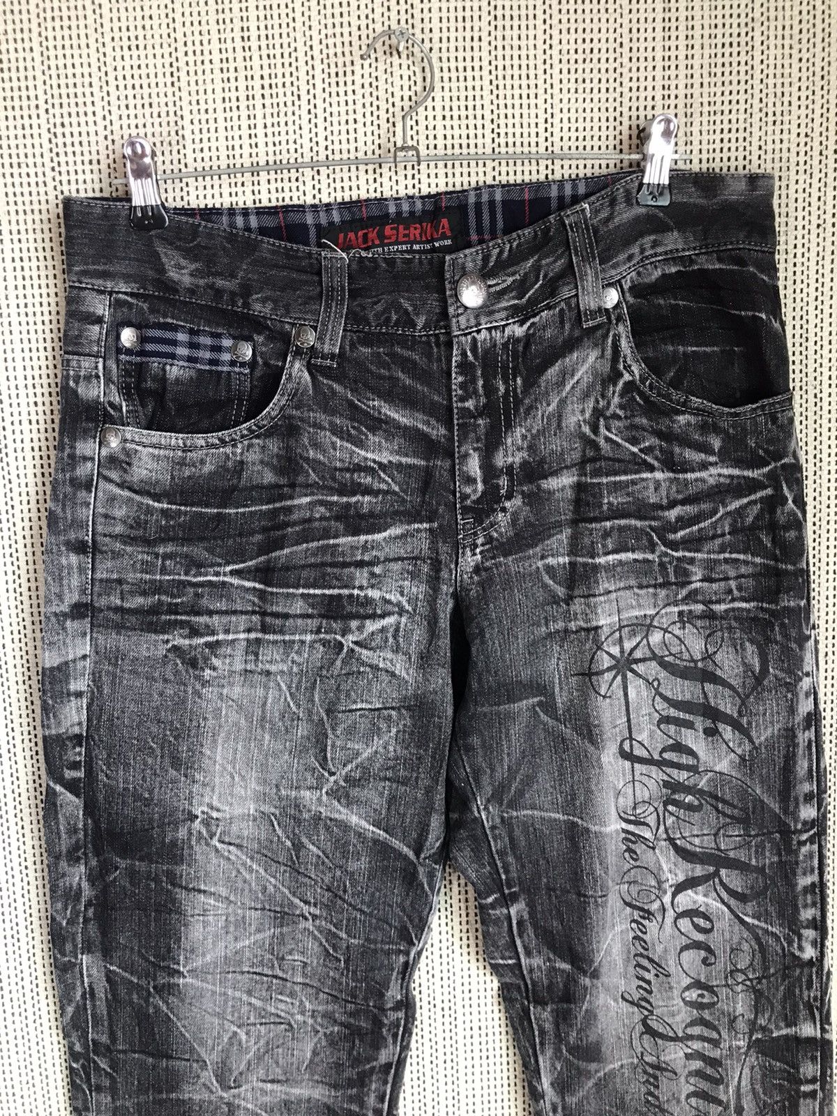 Japanese Brand 🔥FLARED🔥JACK SERIKA FLARED DENIM VERY RARE Size US 34 / EU 50 - 4 Thumbnail