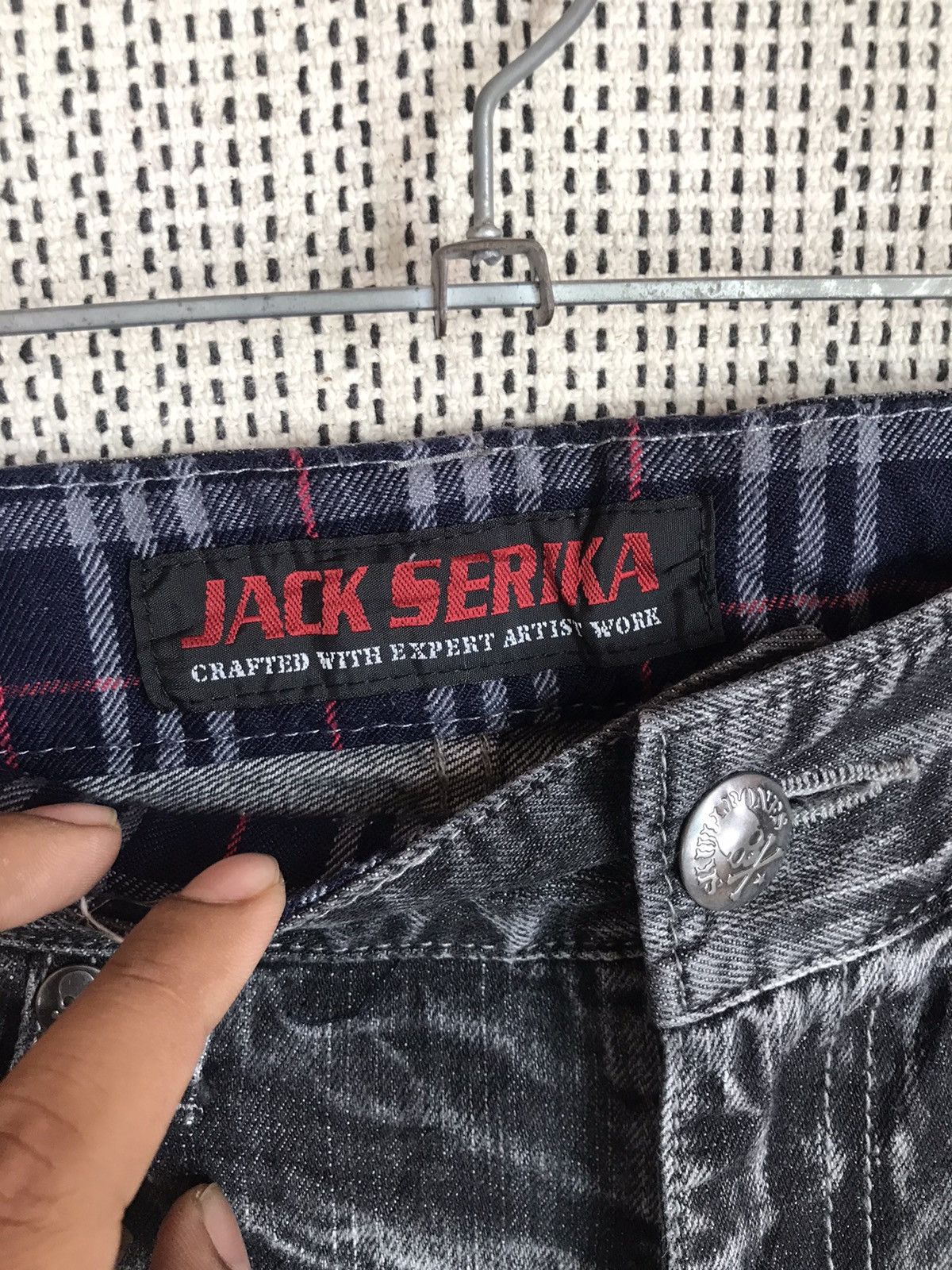 Japanese Brand 🔥FLARED🔥JACK SERIKA FLARED DENIM VERY RARE Size US 34 / EU 50 - 7 Thumbnail