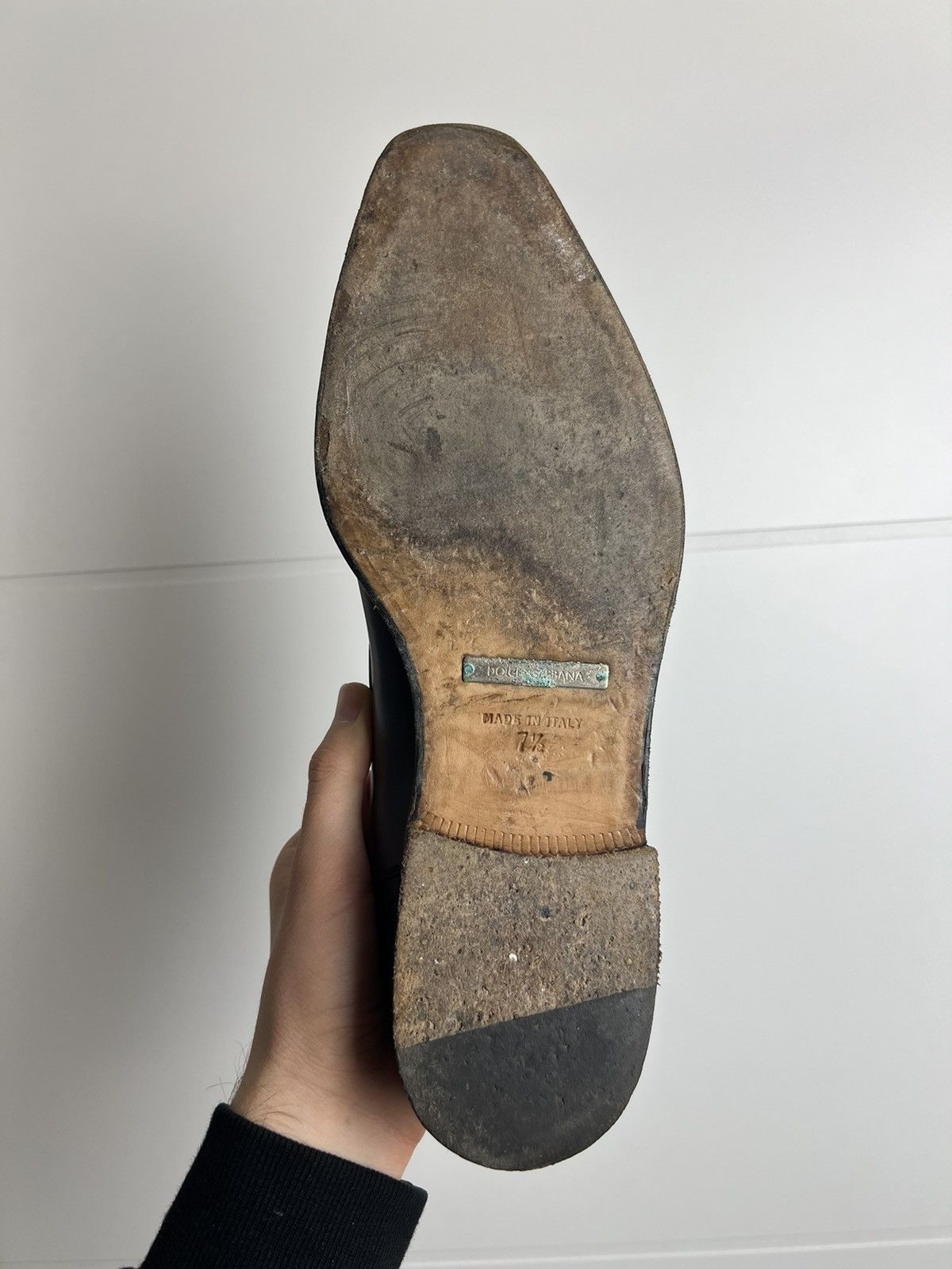 Dolce & Gabbana Rare Dolce&Gabbana Logo Patent Leather Luxury Shoes Grail Size US 7.5 / EU 40-41 - 8 Thumbnail