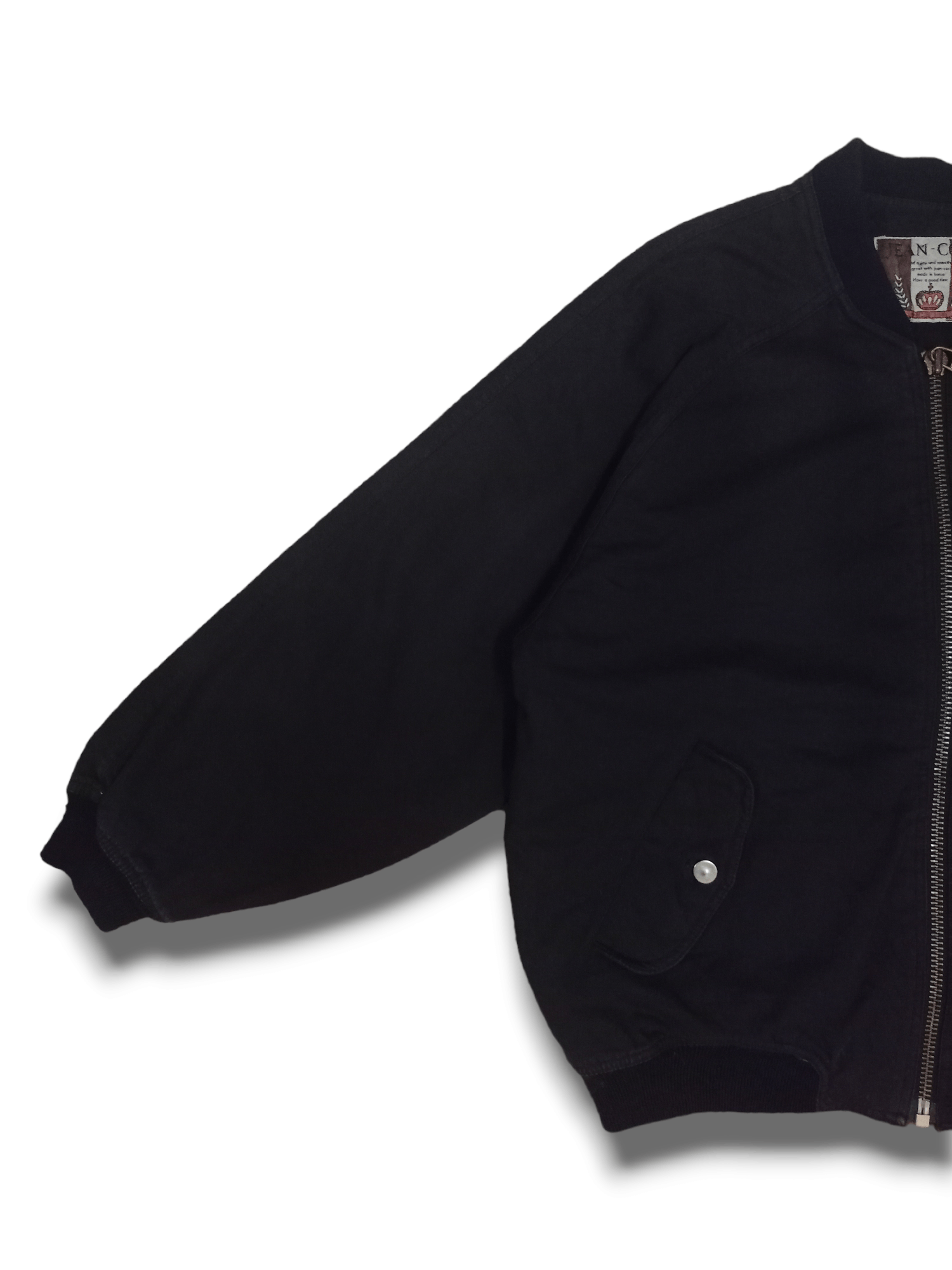 Japanese Brand Vintage Japanese Brand Black Denim Bomber Jacket Size US L / EU 52-54 / 3 - 6 Thumbnail