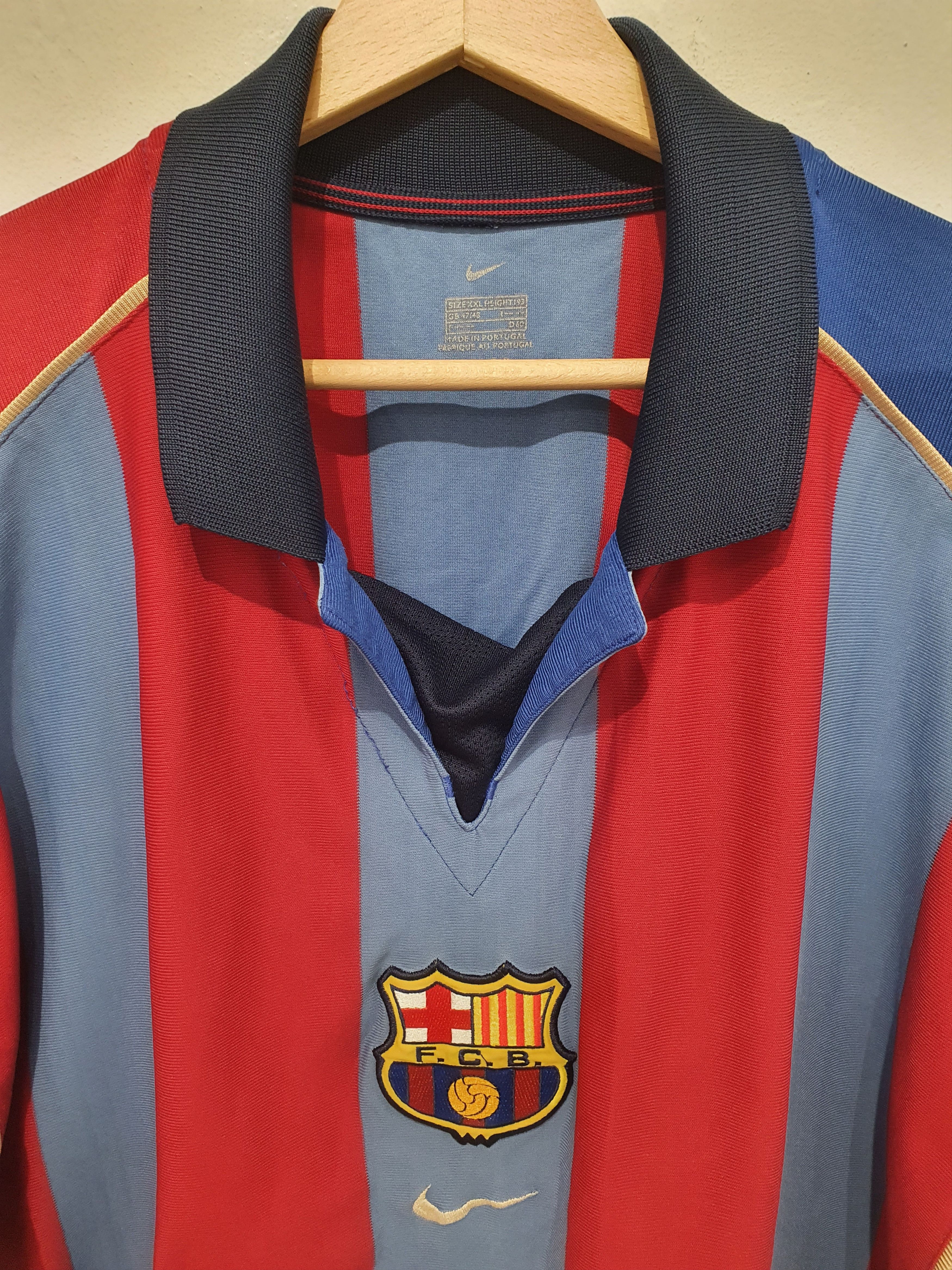 Nike FC バルセロ2001-2002 ヴィンテージ FC Barcelona 2001 2002 home Sz XL Nike shirt jersey soccer