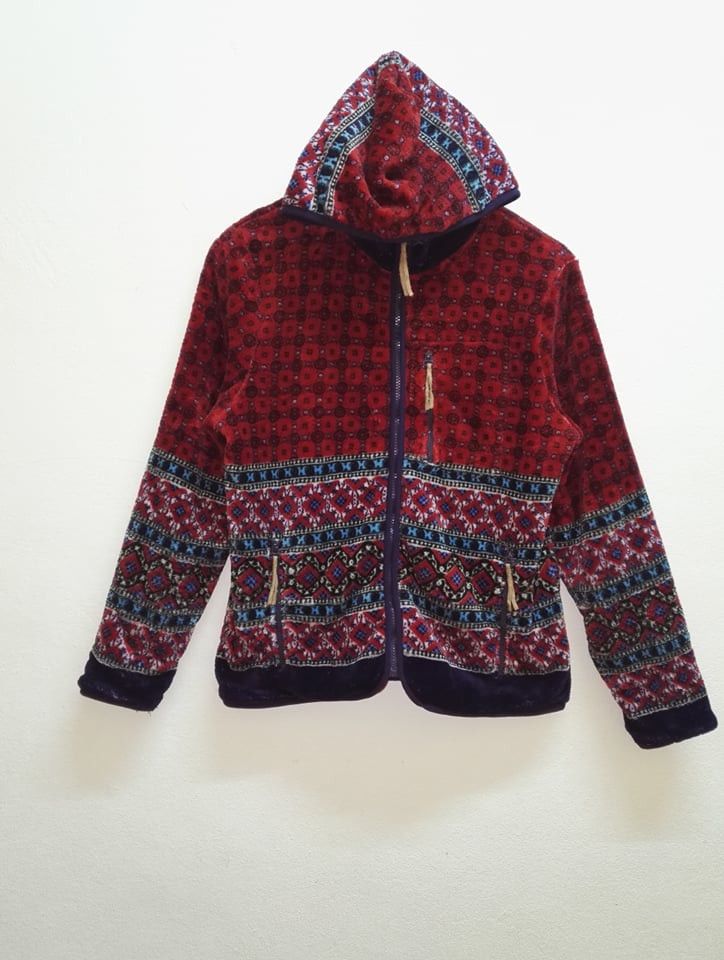 image of Outdoor Life x Vintage Very Titicaca Fleece Hoodie in Red, Men's (Size Small)