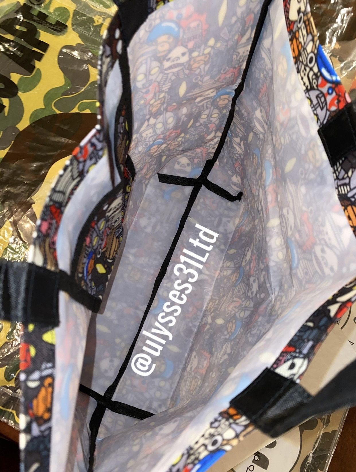 Bape Bape Baby Milo Ultraman Tote Size ONE SIZE - 5 Thumbnail