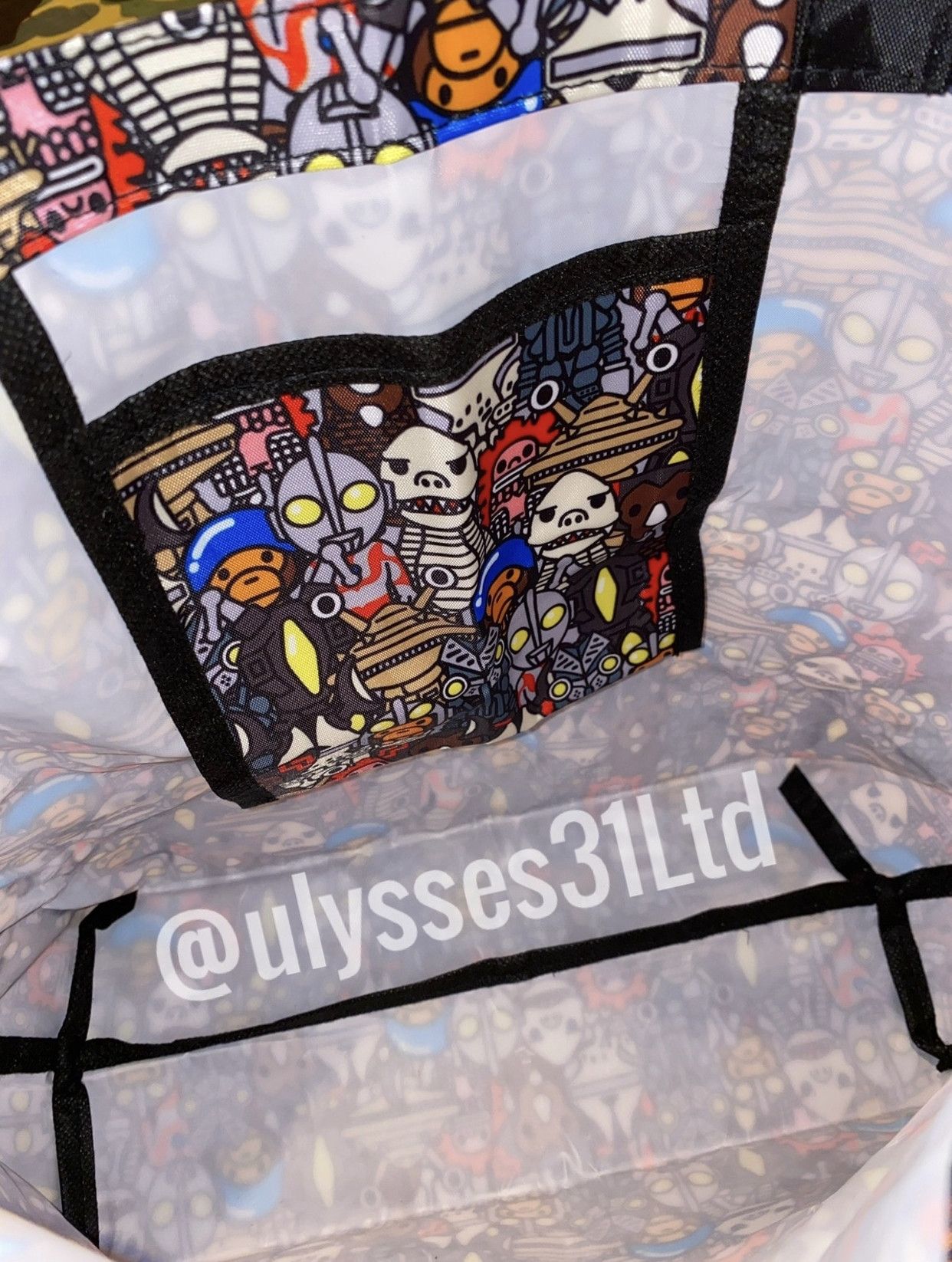 Bape Bape Baby Milo Ultraman Tote Size ONE SIZE - 4 Thumbnail