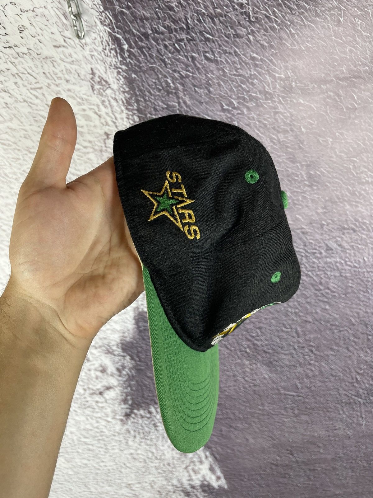 NHL Vintage Dallas Stars NHL made in USA cap size 7 1/8 Size ONE SIZE - 4 Thumbnail