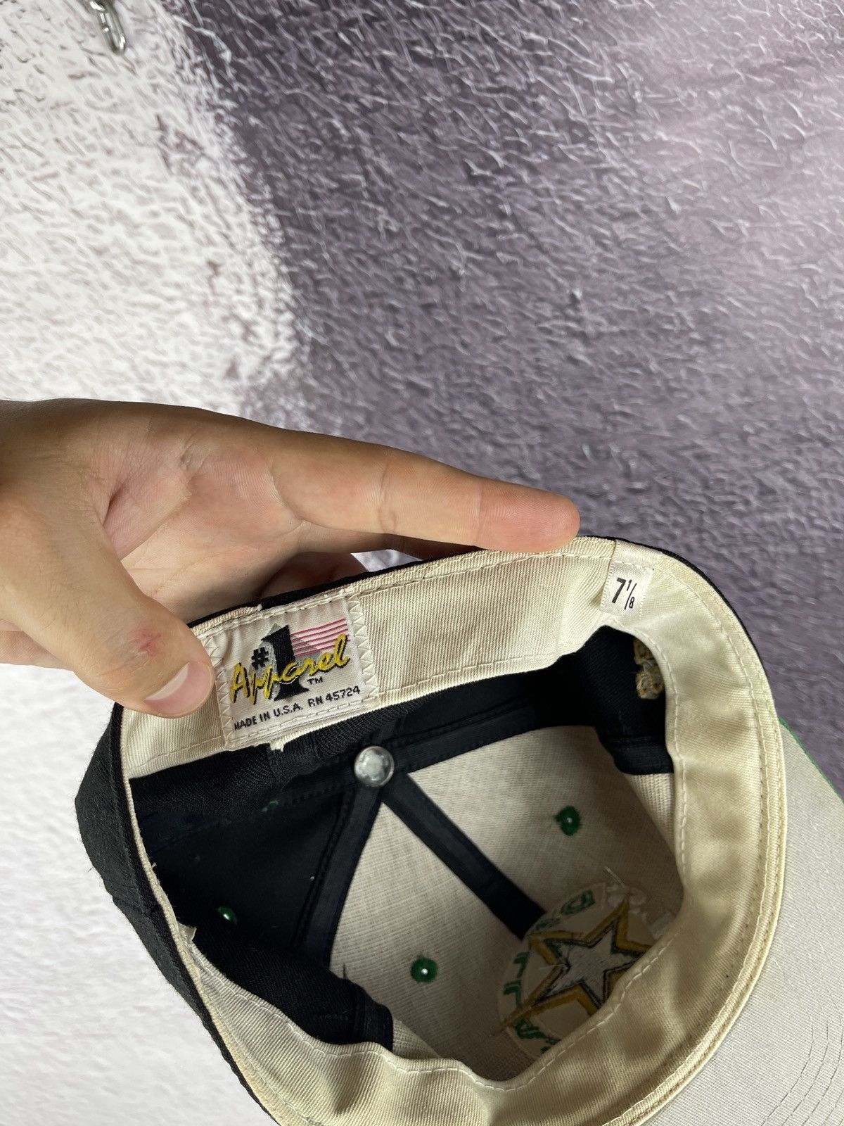 NHL Vintage Dallas Stars NHL made in USA cap size 7 1/8 Size ONE SIZE - 8 Thumbnail