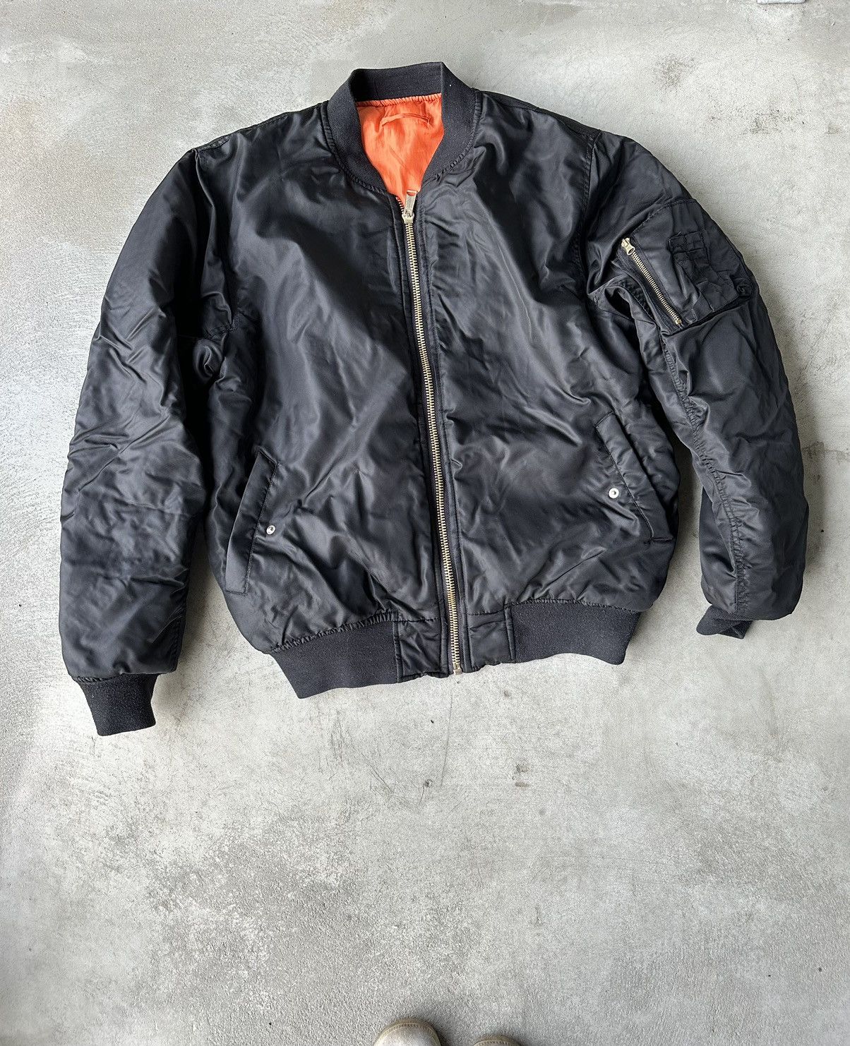 Vintage Vintage 90s MA 1 Intermediate Bomber Jacket | Grailed