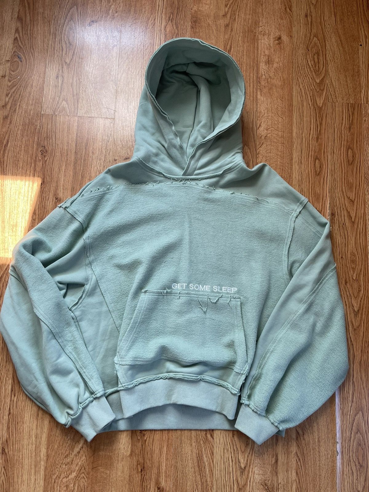 image of Get Some Sleep Celestial Hoodie in Mint, Men's (Size Large)