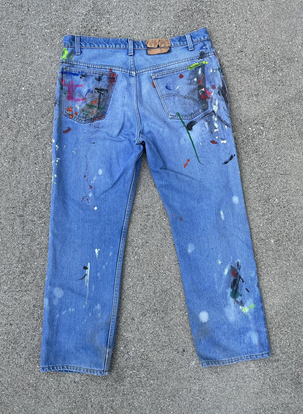 Levi's Vintage Levi’s Orange Tab Jeans Custom Distressed Thrashed Size US 36 / EU 52 - 2 Thumbnail