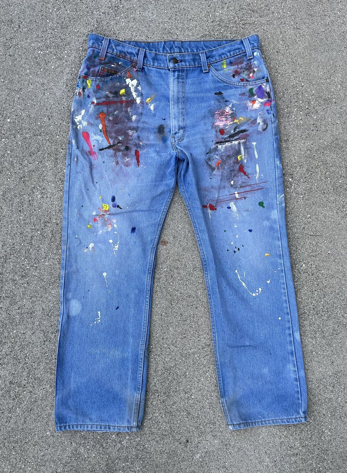 Levi's Vintage Levi’s Orange Tab Jeans Custom Distressed Thrashed Size US 36 / EU 52 - 10 Thumbnail