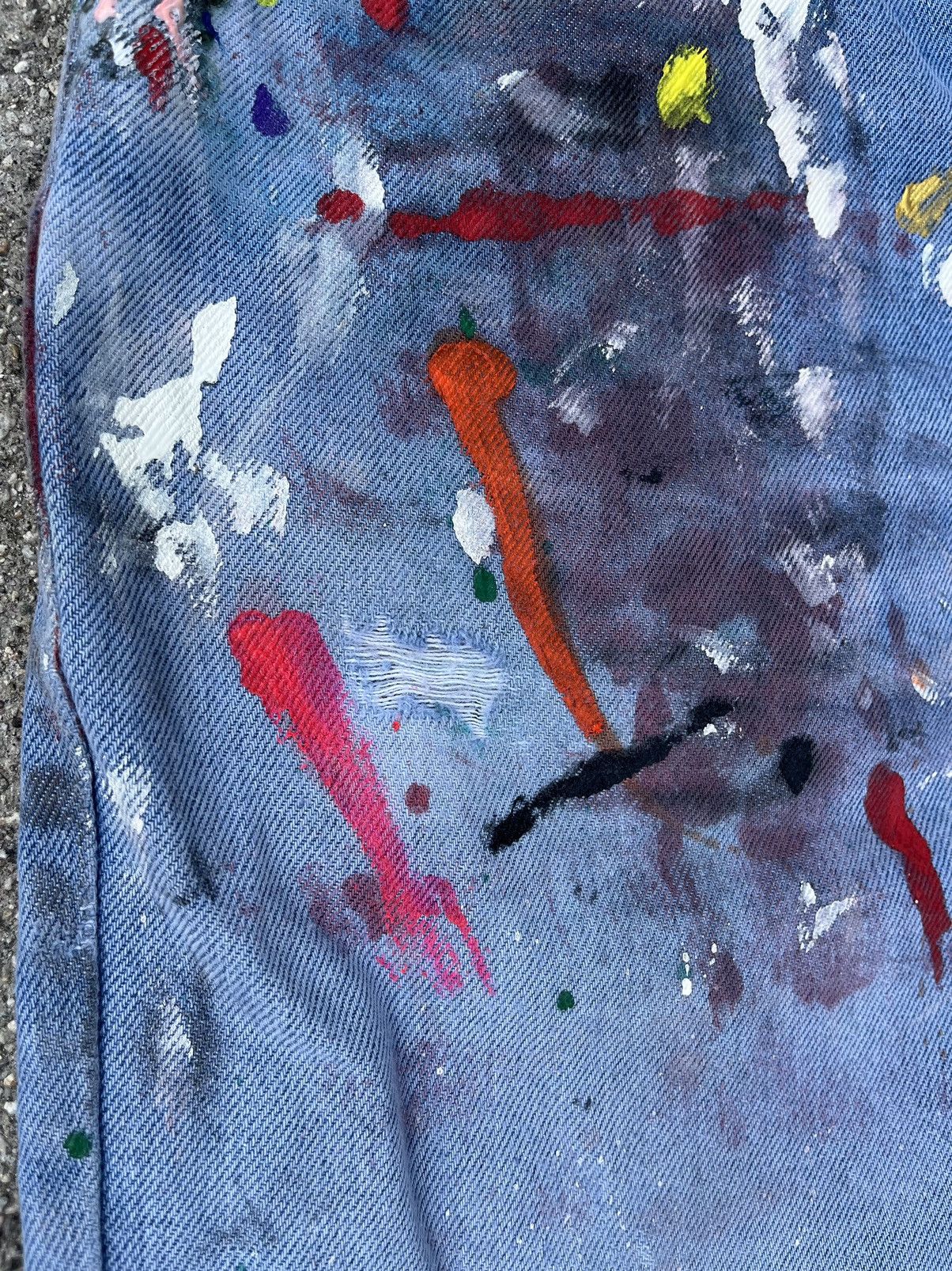 Levi's Vintage Levi’s Orange Tab Jeans Custom Distressed Thrashed Size US 36 / EU 52 - 8 Thumbnail
