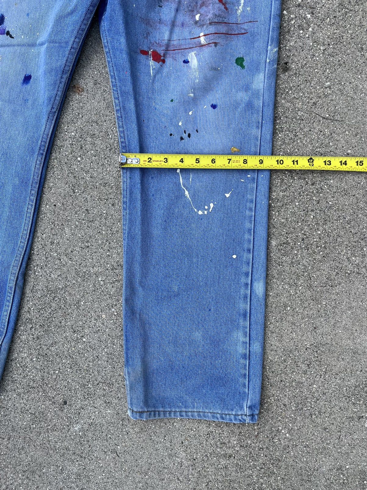 Levi's Vintage Levi’s Orange Tab Jeans Custom Distressed Thrashed Size US 36 / EU 52 - 6 Thumbnail