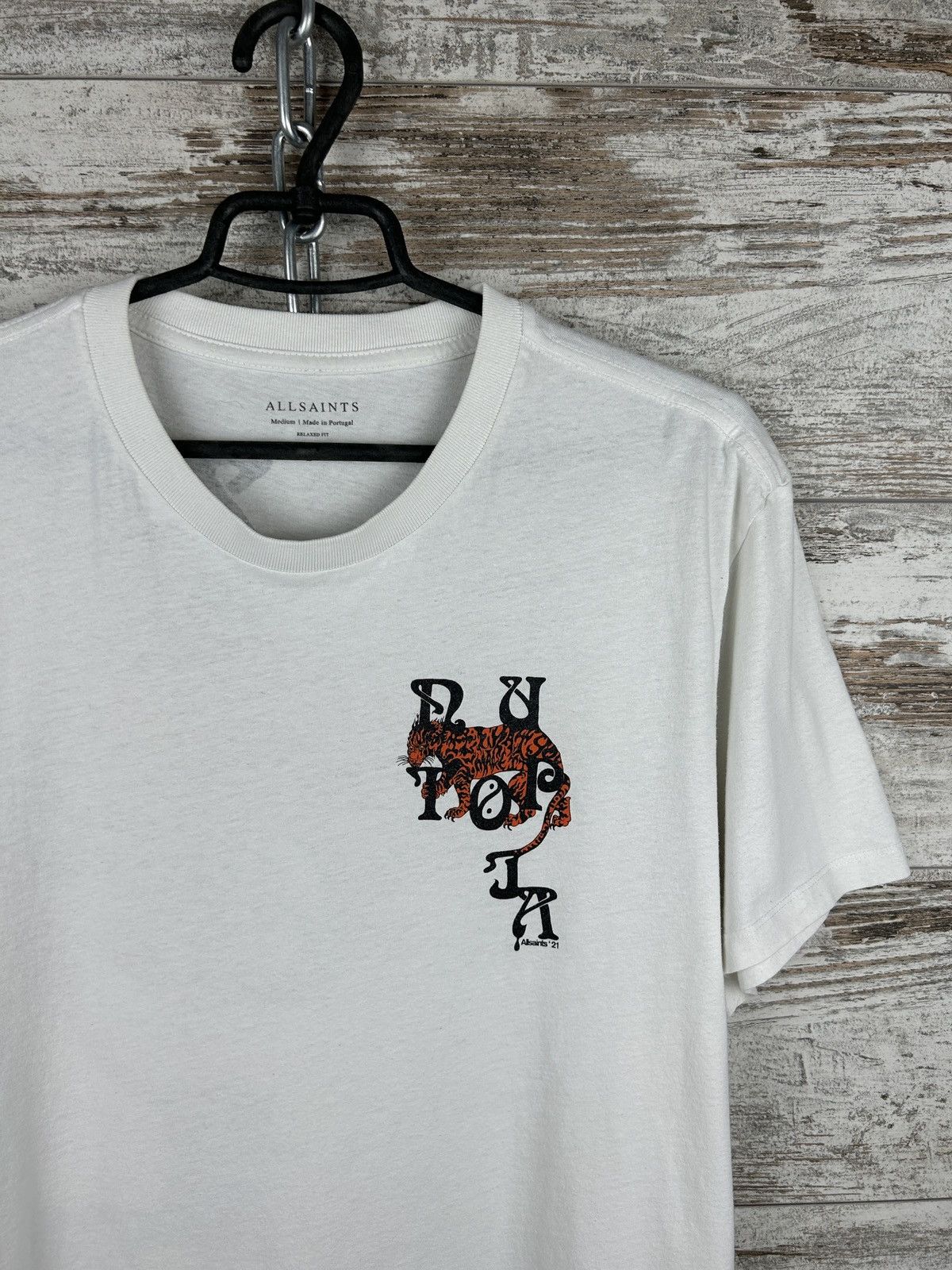 Allsaints × Japanese Brand Mens AllSaints tripper ss crew T Shirt luxury tee tiger y2k Size US M / EU 48-50 / 2 - 4 Thumbnail