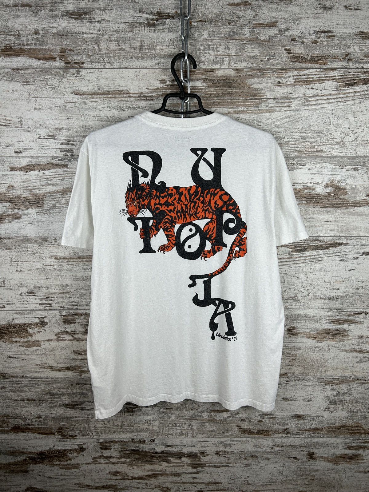 Allsaints × Japanese Brand Mens AllSaints tripper ss crew T Shirt luxury tee tiger y2k Size US M / EU 48-50 / 2 - 2 Thumbnail