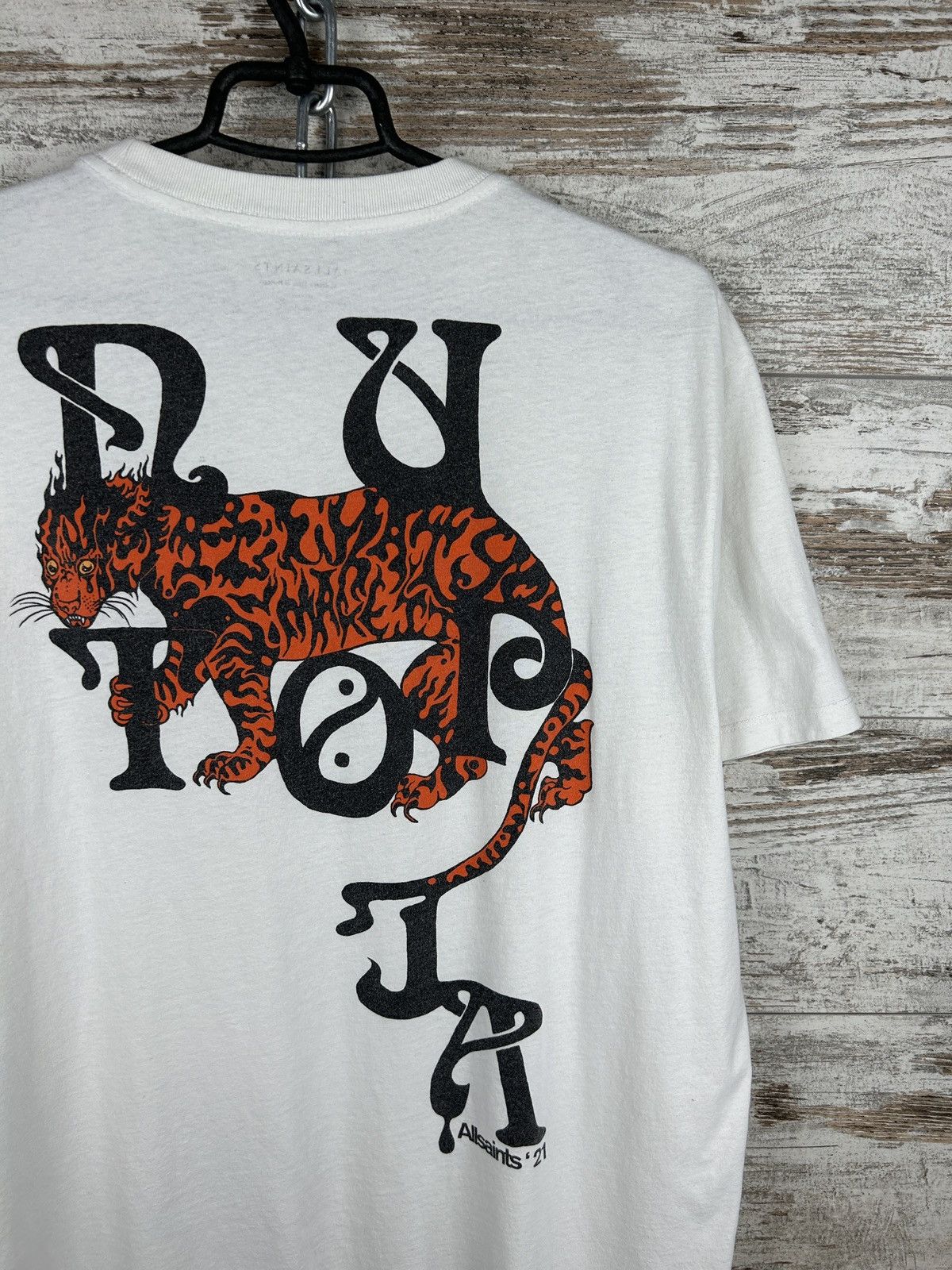 Allsaints × Japanese Brand Mens AllSaints tripper ss crew T Shirt luxury tee tiger y2k Size US M / EU 48-50 / 2 - 12 Thumbnail