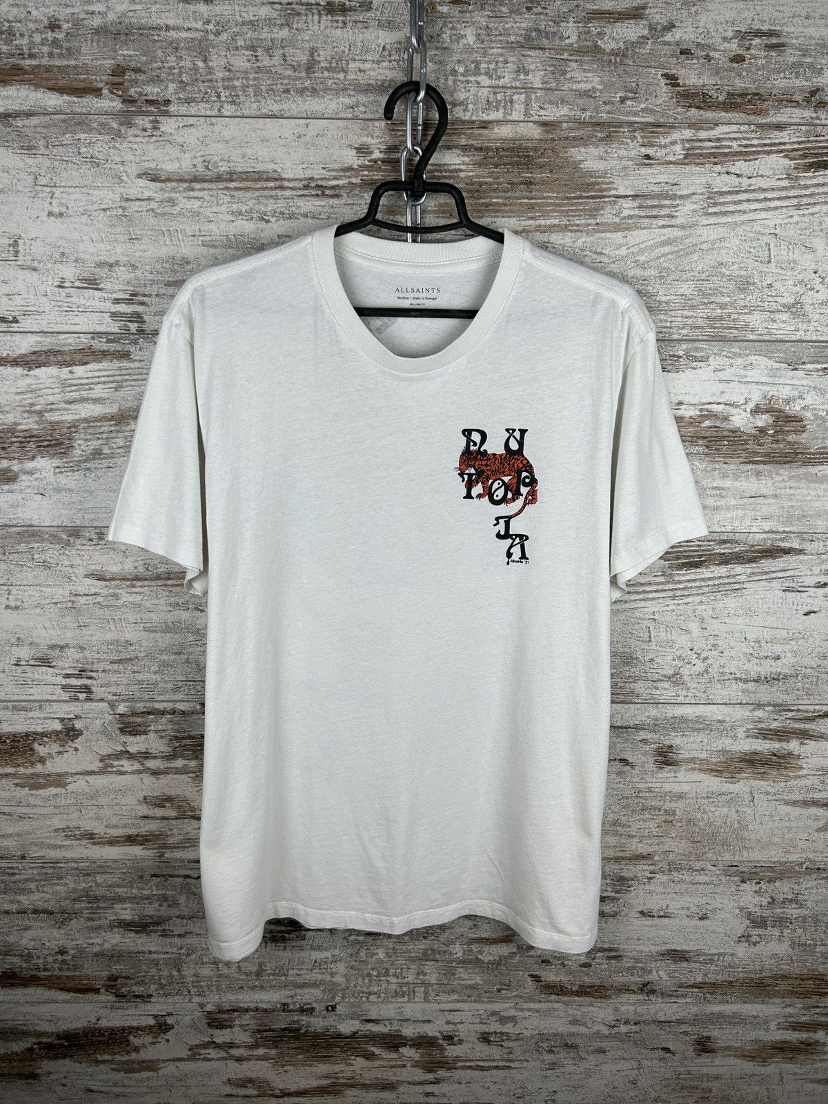 Allsaints × Japanese Brand Mens AllSaints tripper ss crew T Shirt luxury tee tiger y2k Size US M / EU 48-50 / 2 - 3 Thumbnail