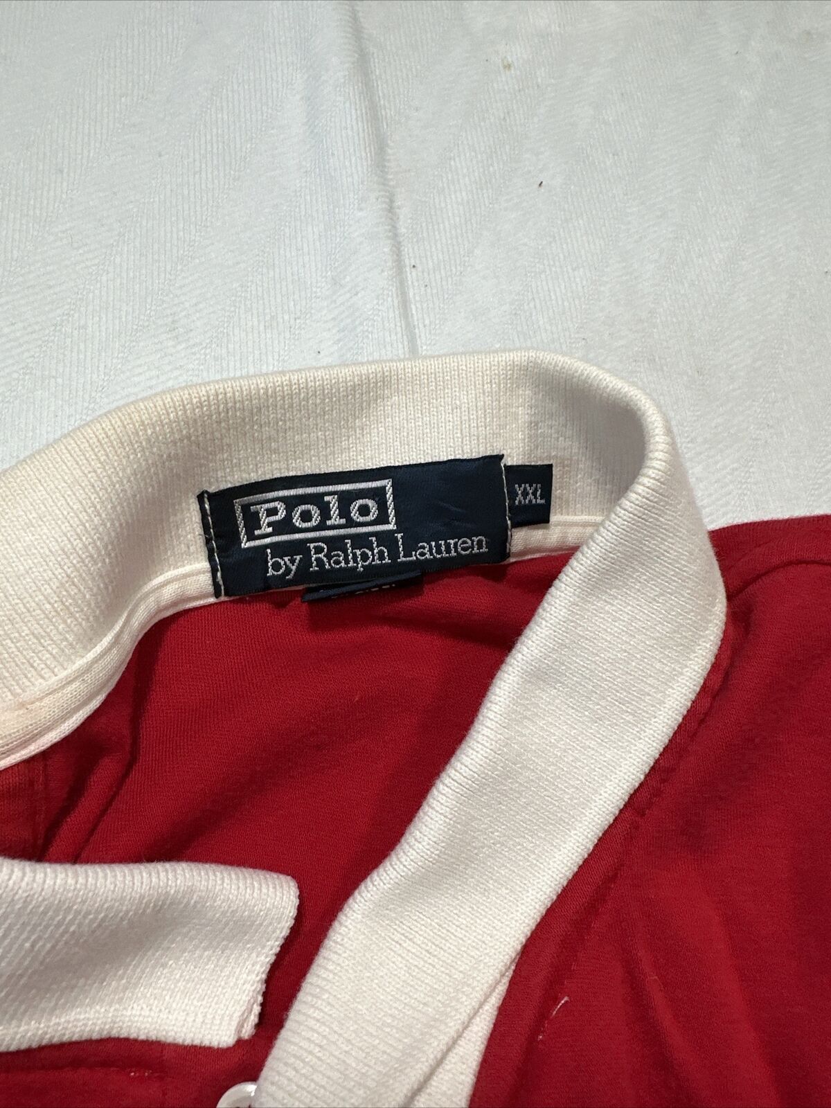 Vintage Polo Ralph Lauren Striped Polo Spelled Polo XXL