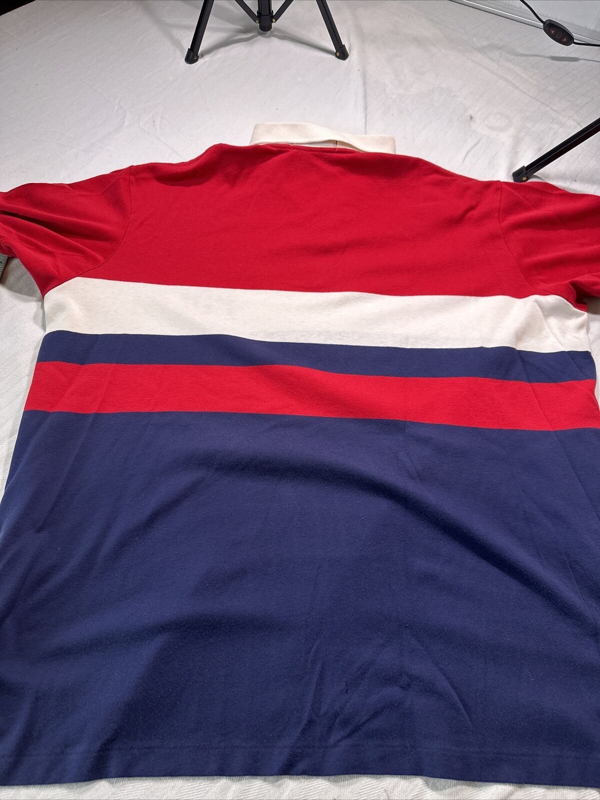 Vintage Polo Ralph Lauren Striped Polo Spelled Polo XXL