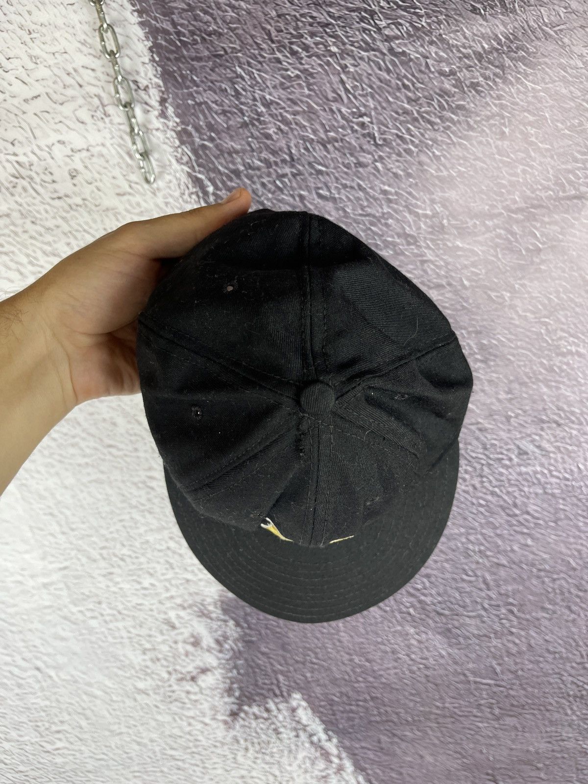 Other Vintage 90s made in USA black “M” cap hat size 7 1/8 Size ONE SIZE - 5 Thumbnail