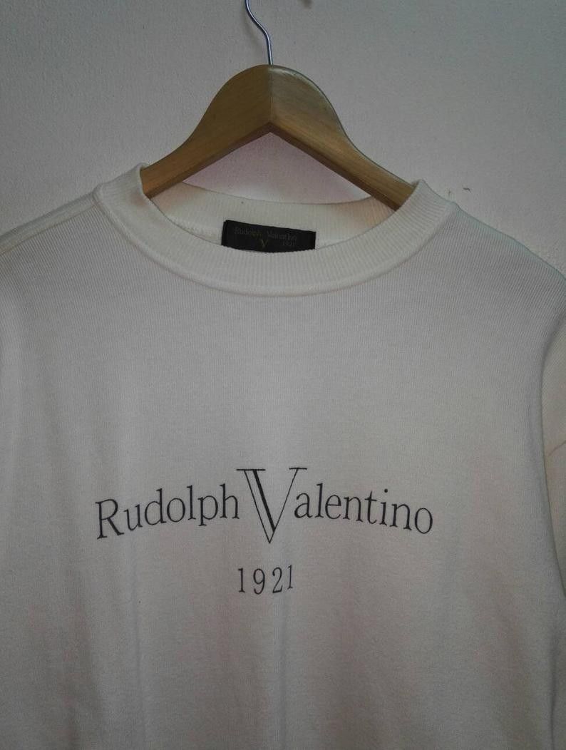 Valentino Vintage🔥 Rudolph Valentino Sweatshirt big logo Size US L / EU 52-54 / 3 - 2 Thumbnail