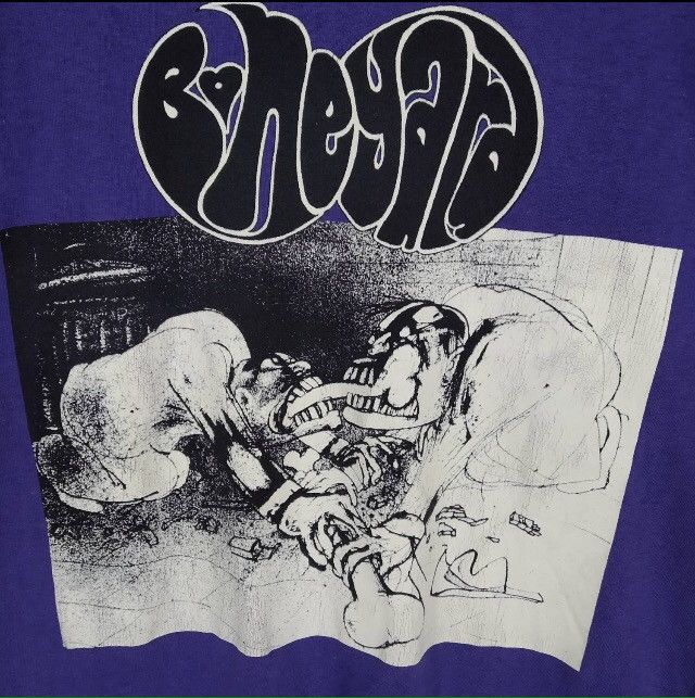 Band Tees × Vintage Vintage 90s Boneyard Big Image Artwork Skull Metal Promo Size US L / EU 52-54 / 3 - 5 Thumbnail