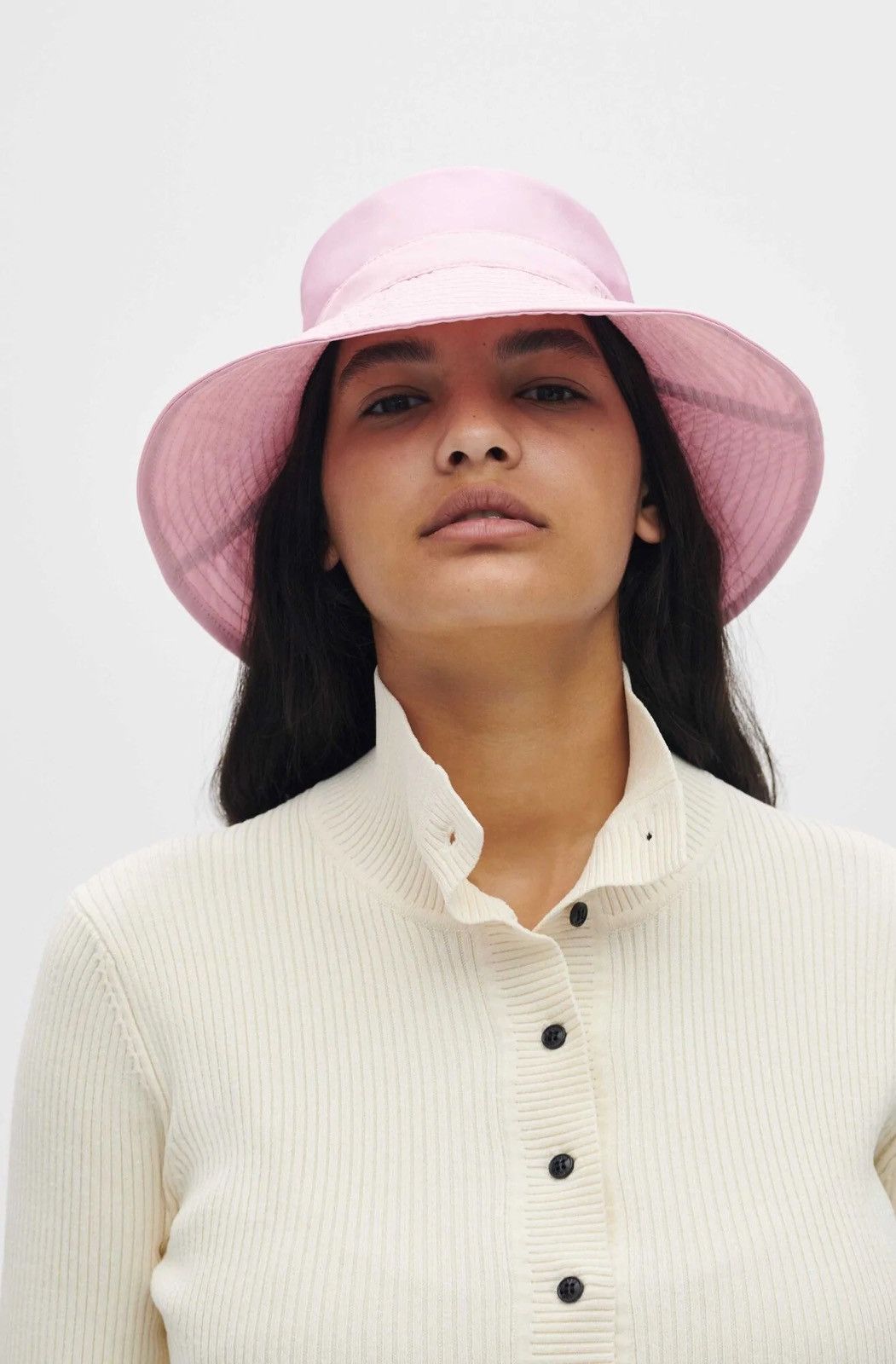 Gianni Valentino Ganni Pink Bucket Hat Size ONE SIZE - 2 Thumbnail