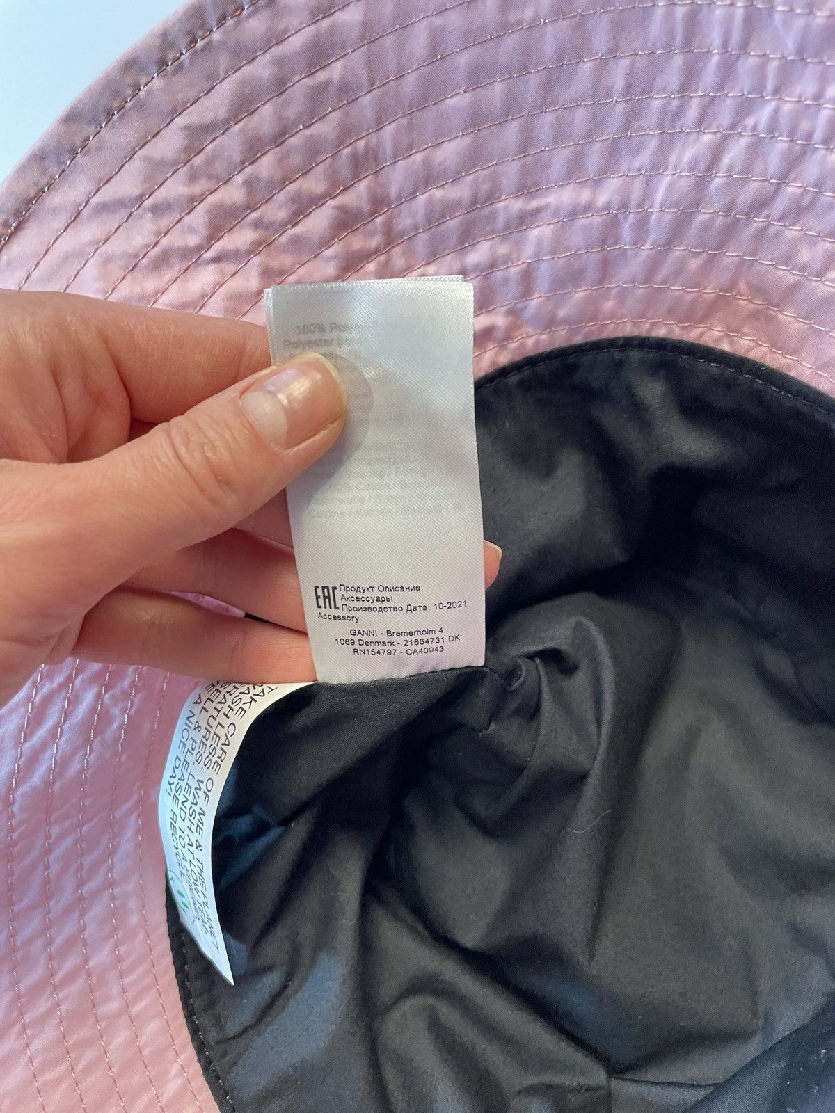 Gianni Valentino Ganni Pink Bucket Hat Size ONE SIZE - 9 Thumbnail