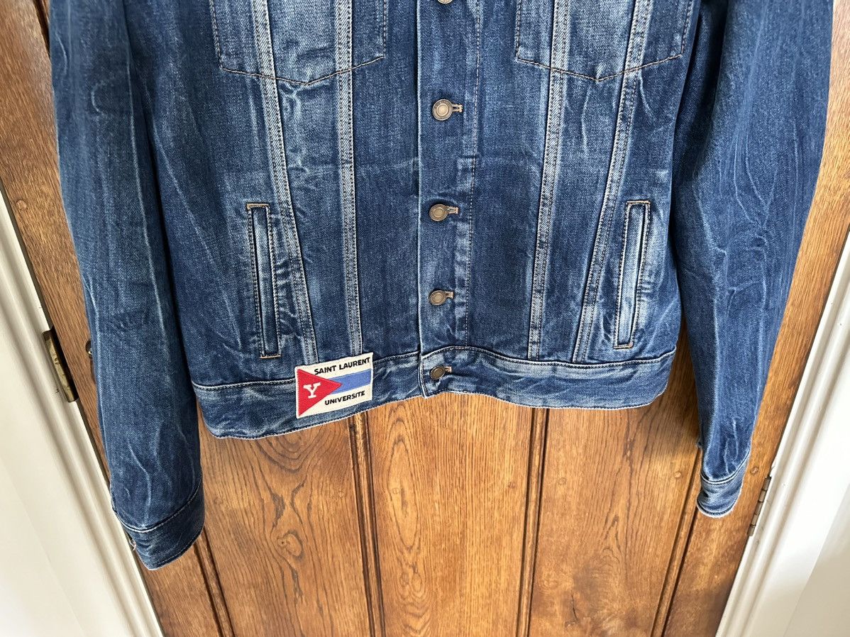 Saint Laurent Paris $1790 Saint Laurent patches washed denim jacket GRAIL Size US M / EU 48-50 / 2 - 22 Thumbnail