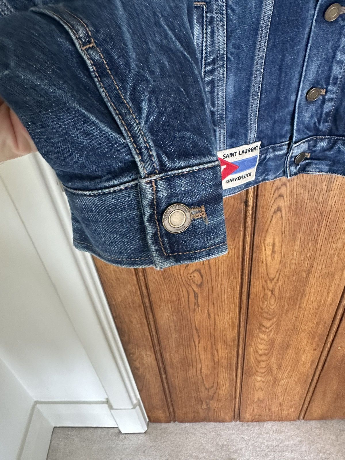 Saint Laurent Paris $1790 Saint Laurent patches washed denim jacket GRAIL Size US M / EU 48-50 / 2 - 23 Thumbnail