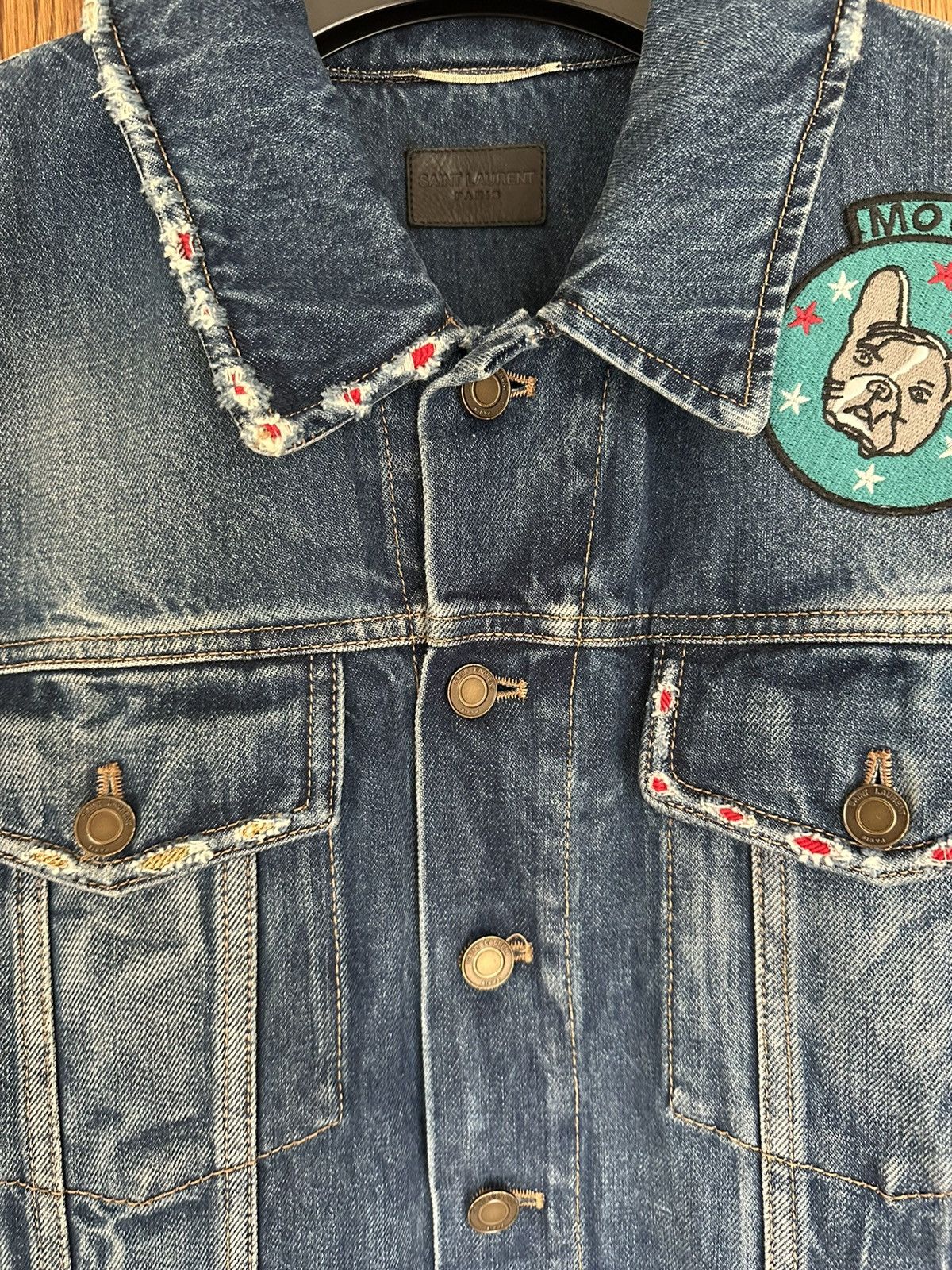 Saint Laurent Paris $1790 Saint Laurent patches washed denim jacket GRAIL Size US M / EU 48-50 / 2 - 21 Thumbnail