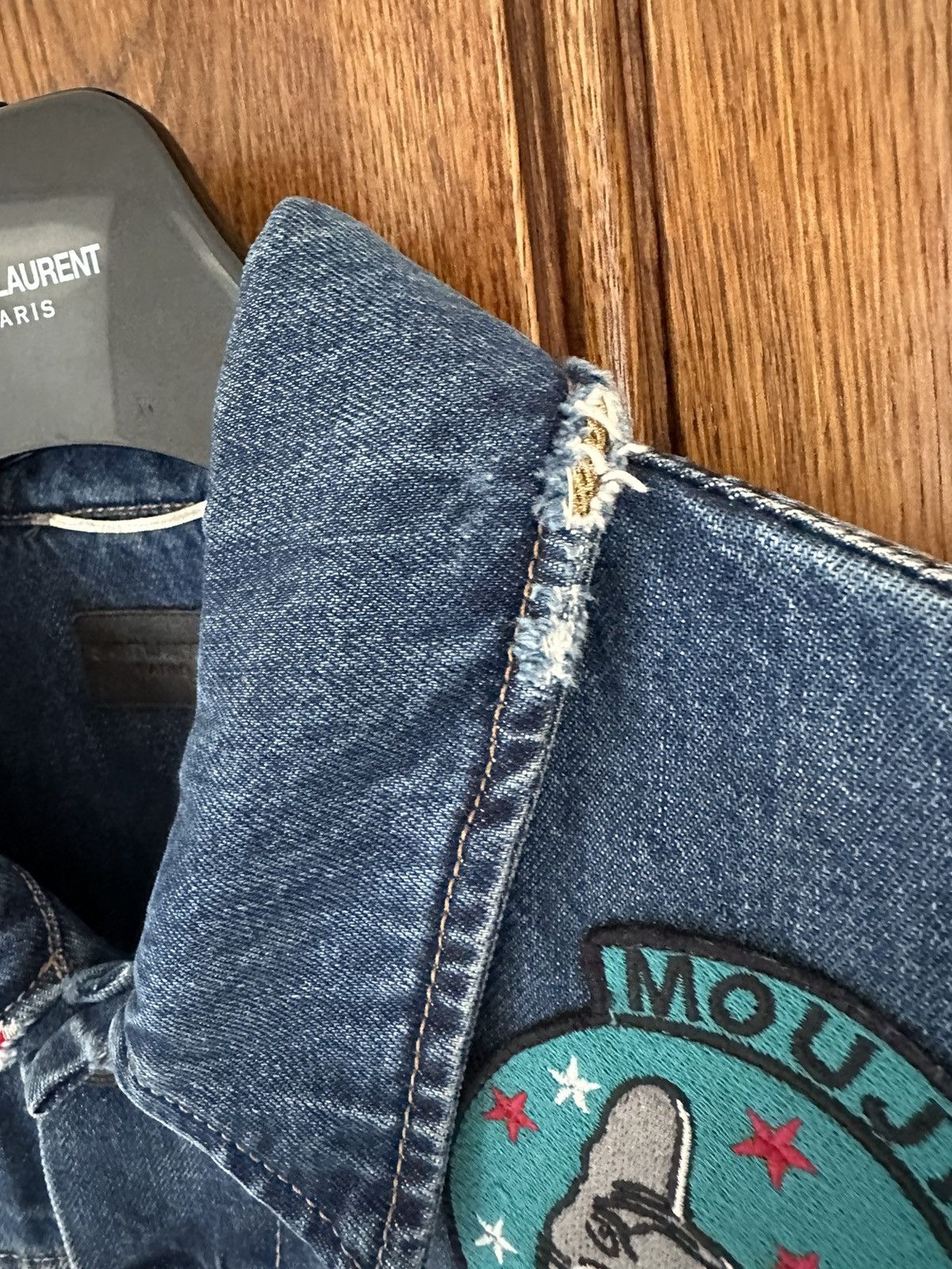 Saint Laurent Paris $1790 Saint Laurent patches washed denim jacket GRAIL Size US M / EU 48-50 / 2 - 15 Thumbnail